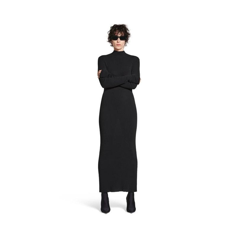 Balenciaga o1bcso1str0326 Maxi Dress in Black Size XS / US 0-2 / IT 36-38 - 1 Thumbnail