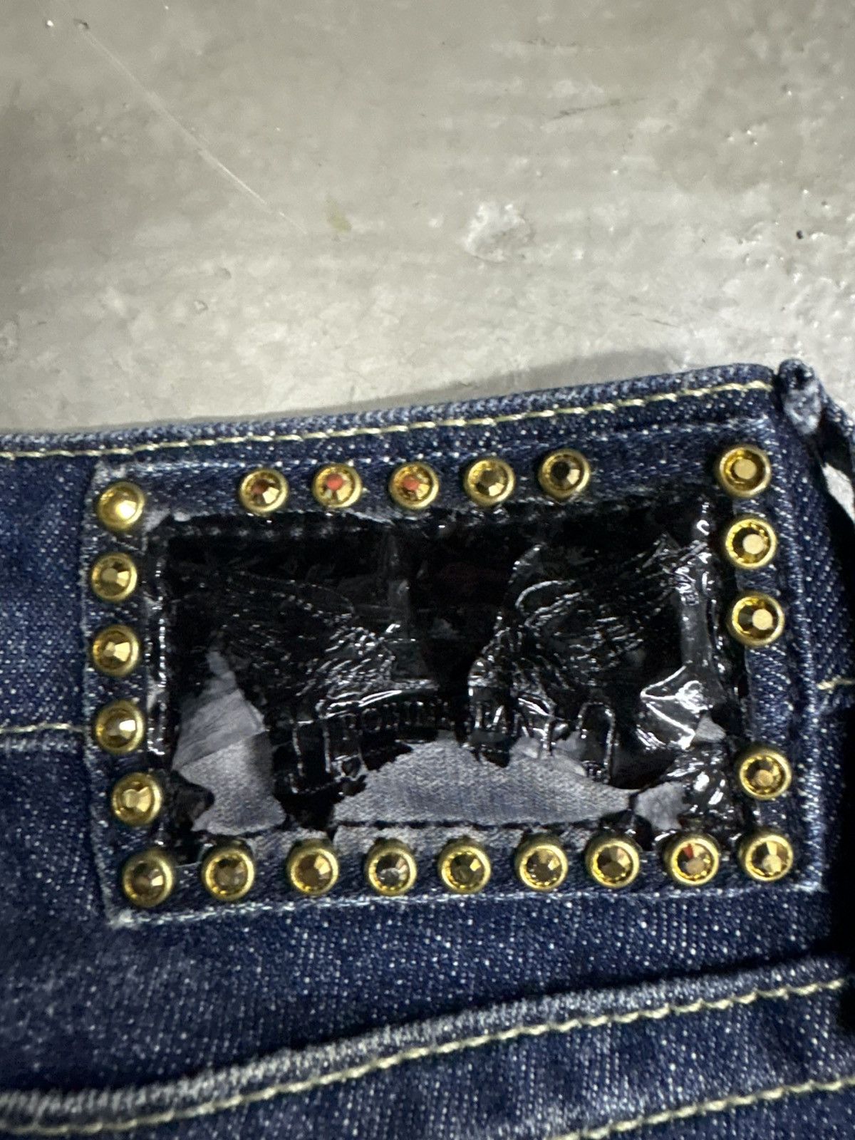 Robins Jeans 🔥Vtg ROBIN’S JEANS Gemstone Studded Flare Jeans Made In USA Size US 34 / EU 50 - 7 Thumbnail