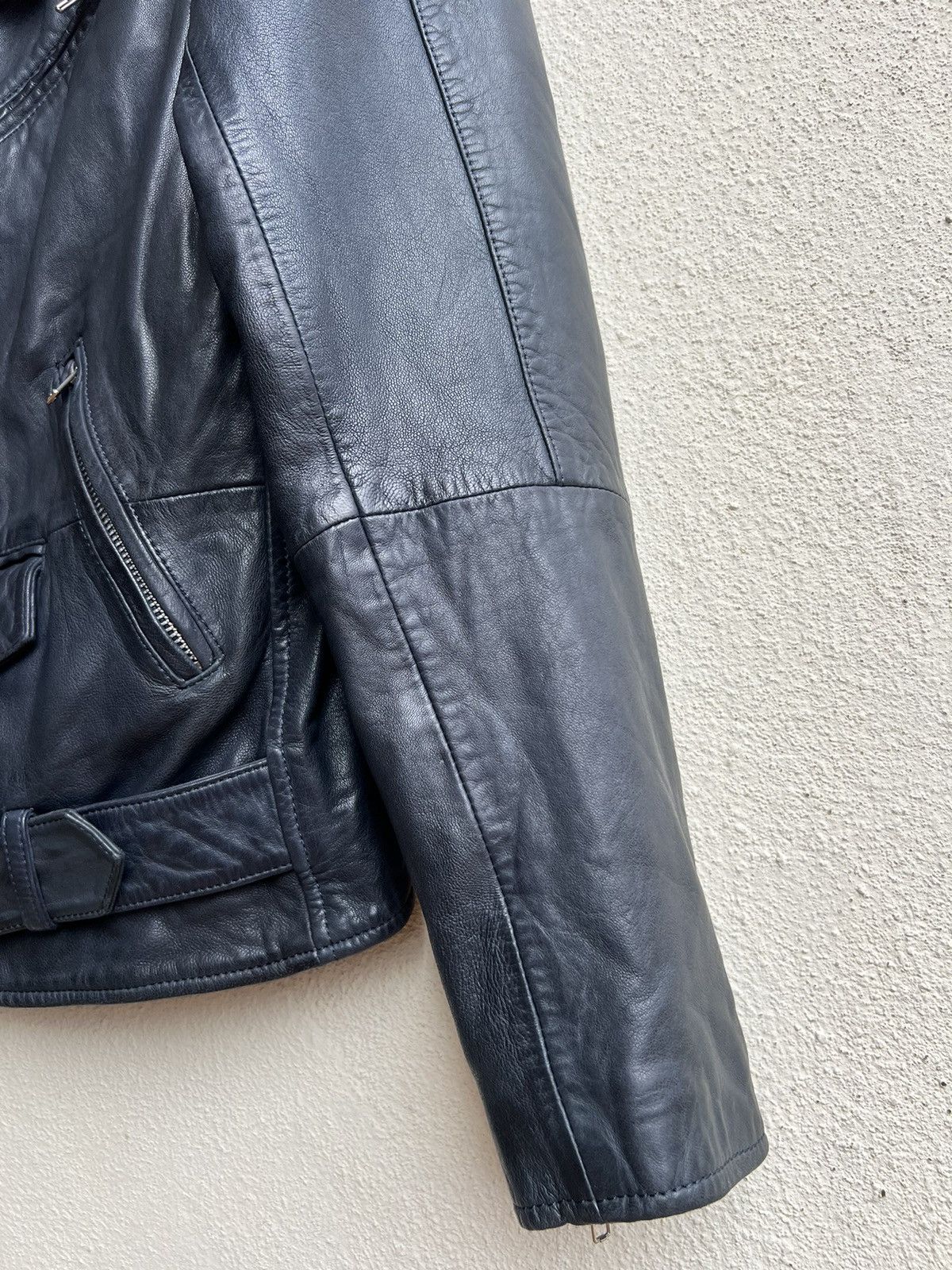 Jack London Jack London Wax Napa Lamb Leather Motorcycle Jacket Size US S / EU 44-46 / 1 - 10 Thumbnail