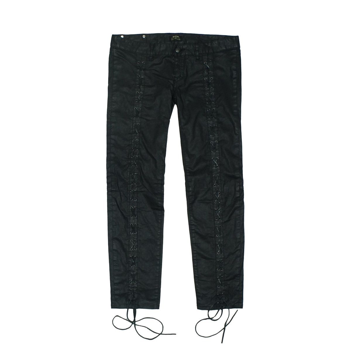 Rare Italy Bondage Laced Wax Pants
