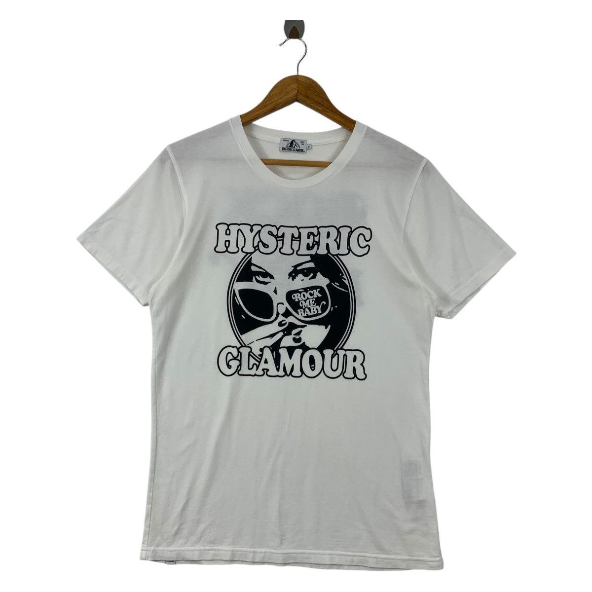 Hysteric Glamour × Japanese Brand HYSTERIC GLAMOUR big women printed rock me baby spellout tee Size M / US 6-8 / IT 42-44 - 1 Thumbnail