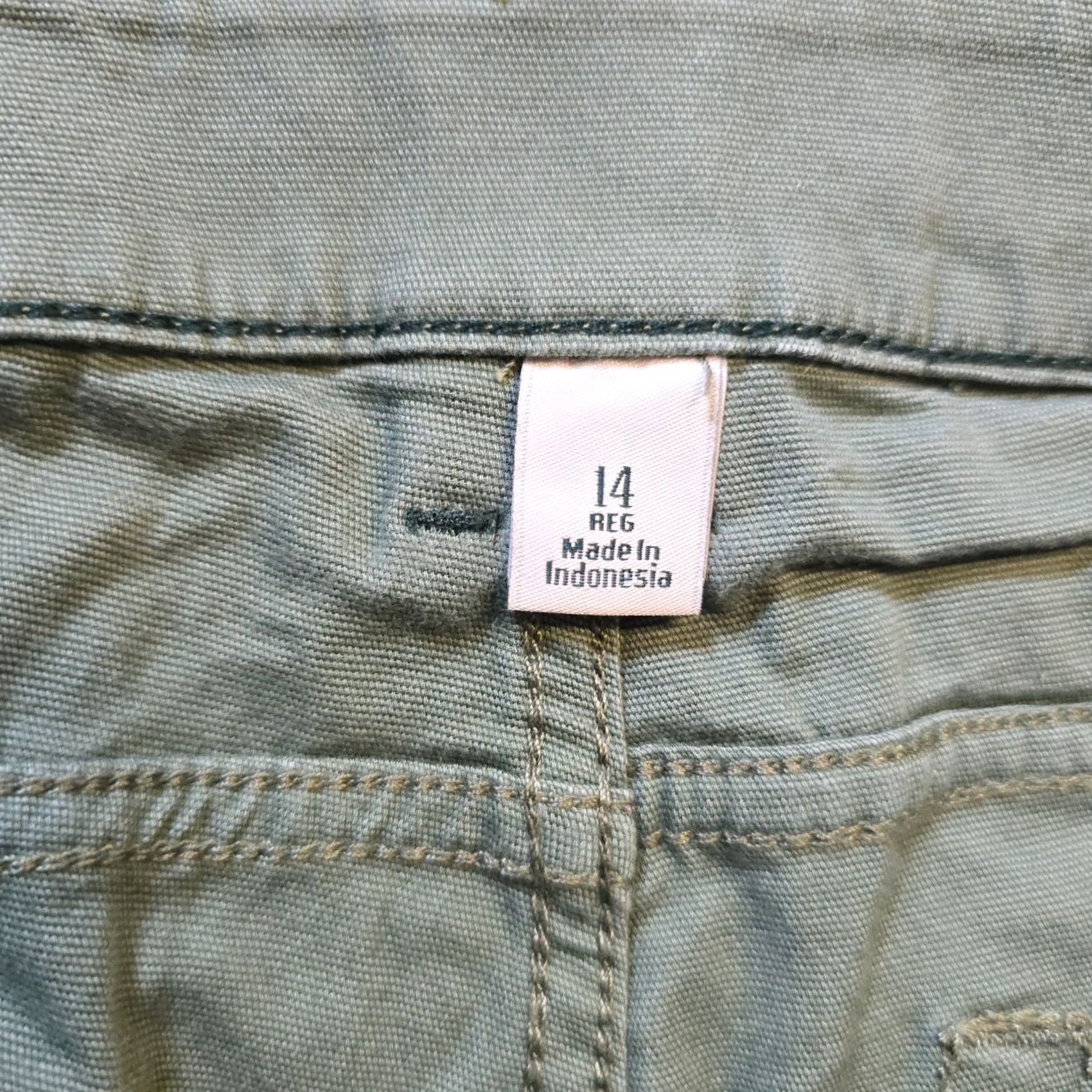 Vintage L.L. Bean Pants Women Size 14 Green Straight Leg Casual Size 36" / US 14 / IT 50 - 4 Thumbnail