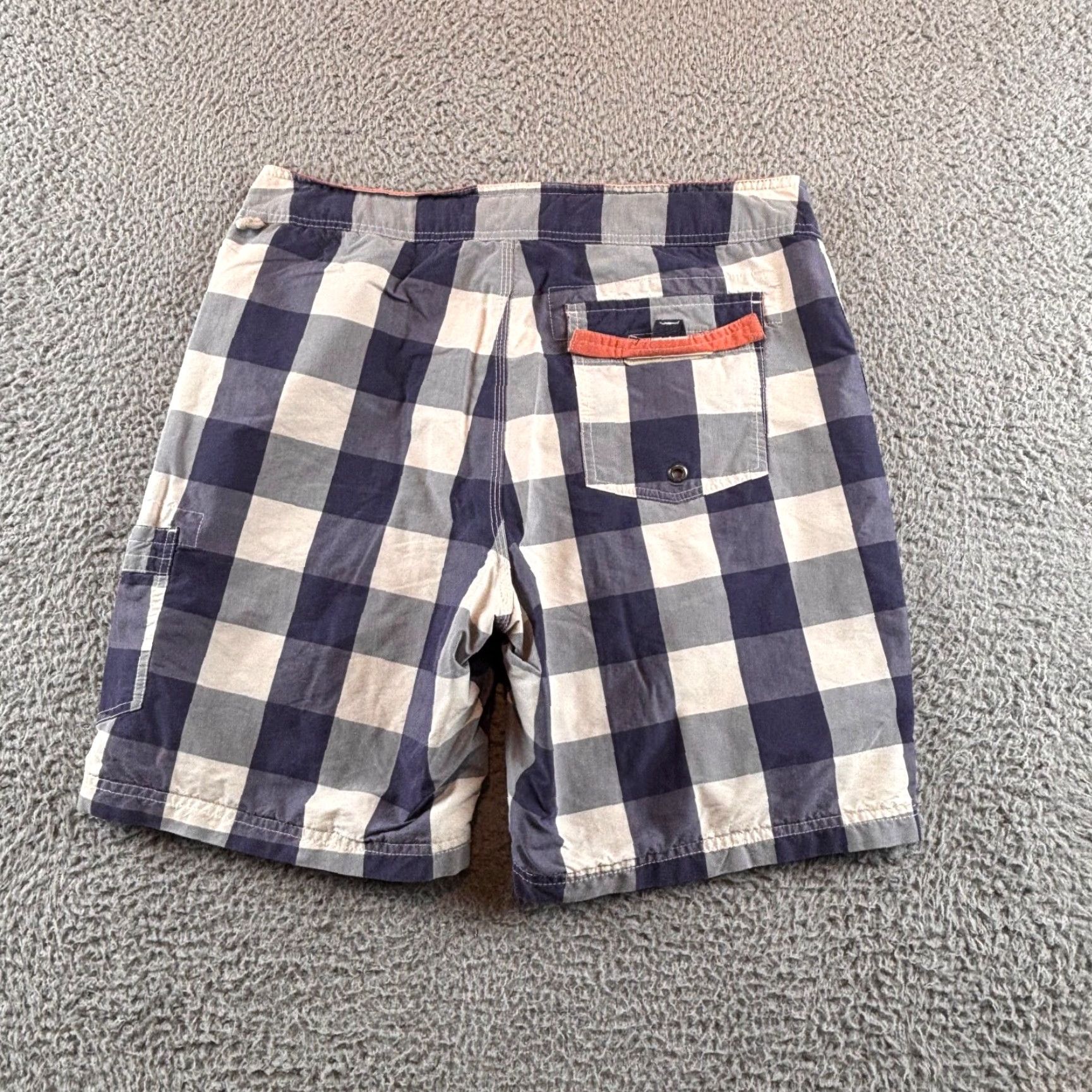 J.Crew J. Crew Trunks Bottom Men 32 Blue Plaid Board Short Short Swim Trunks Lined Drawstring Regular Size US 32 / EU 48 - 3 Thumbnail