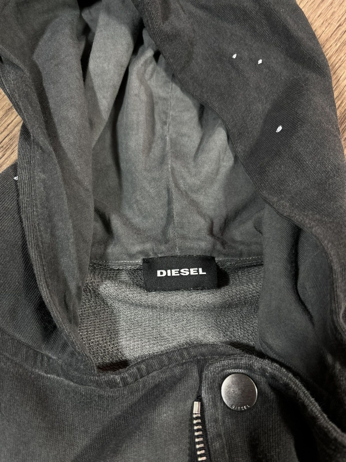 Diesel Vintage Diesel Distressed Zip Hoodie Rare Size US S / EU 44-46 / 1 - 8 Thumbnail