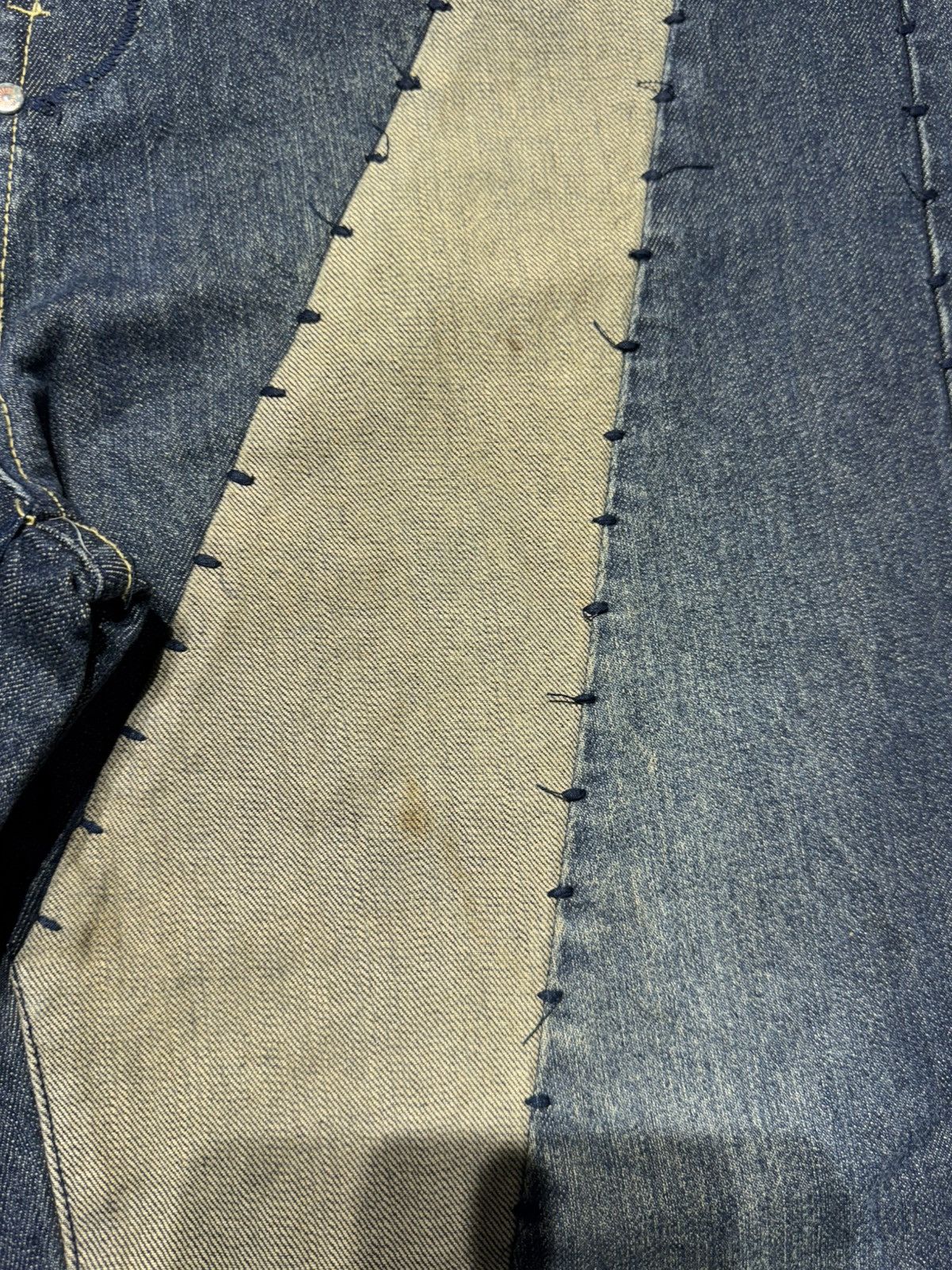 Southpole AKADEMIKS CRAZY PATCHWORK JEANS 🥵(008) Size US 34 / EU 50 - 8 Thumbnail