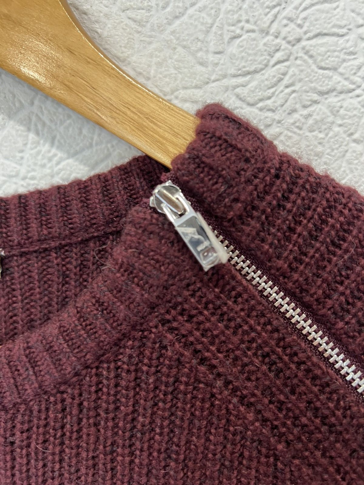 Reiss Reiss Mens Basic Sweater Knitted Cherry Red Size US M / EU 48-50 / 2 - 4 Thumbnail
