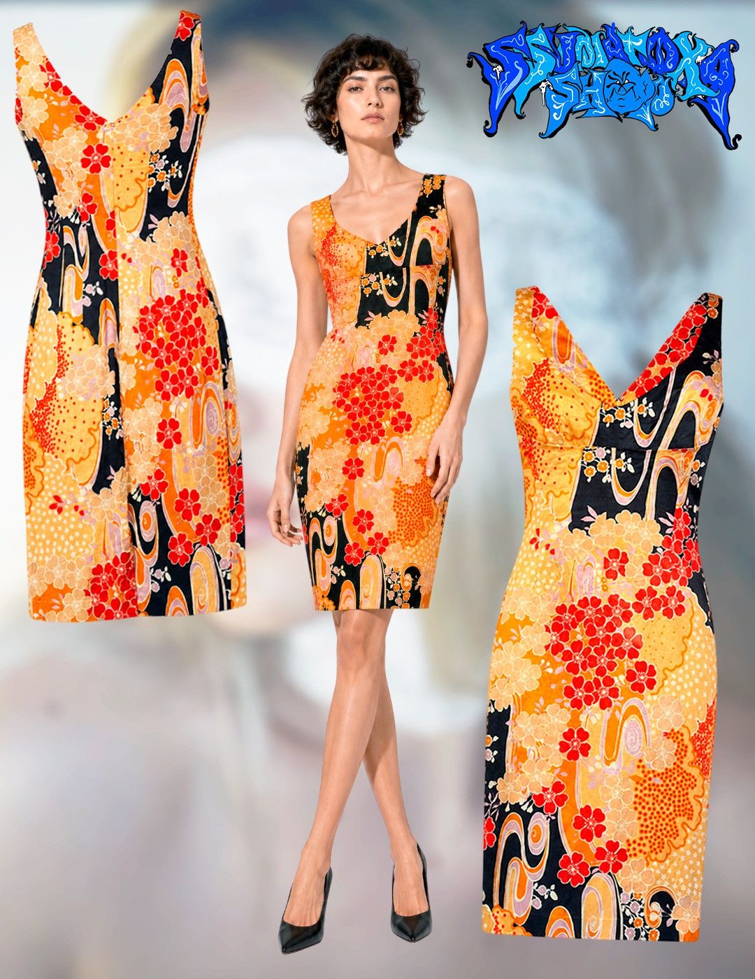 Dolce & Gabbana Dolce & Gabbana Dress 2000s Archive Y2K Floral Kimono Satin Size M / US 6-8 / IT 42-44 - 1 Thumbnail