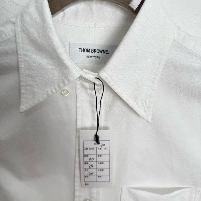 Thom Browne Thom Browne size40 White striped Oxford long-sleeved shirt Size S / US 4 / IT 40 - 2 Thumbnail