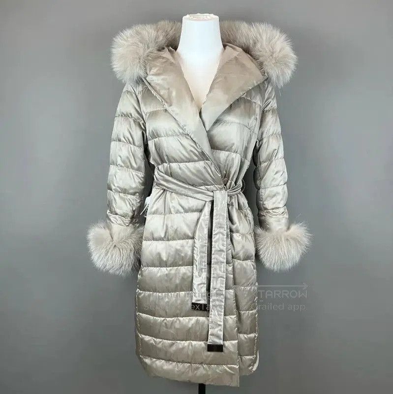 Max Mara MaxMara Champagne Quilted Women's Down Jacket . Size M / US 6-8 / IT 42-44 - 1 Thumbnail