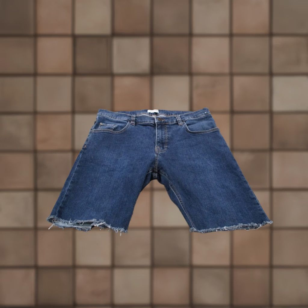 Tecovas Tecovas Shorts Mens 36 Blue Denim Slim Jean Jorts Cutoff Bermuda Casual Size US 36 / EU 52 - 1 Thumbnail