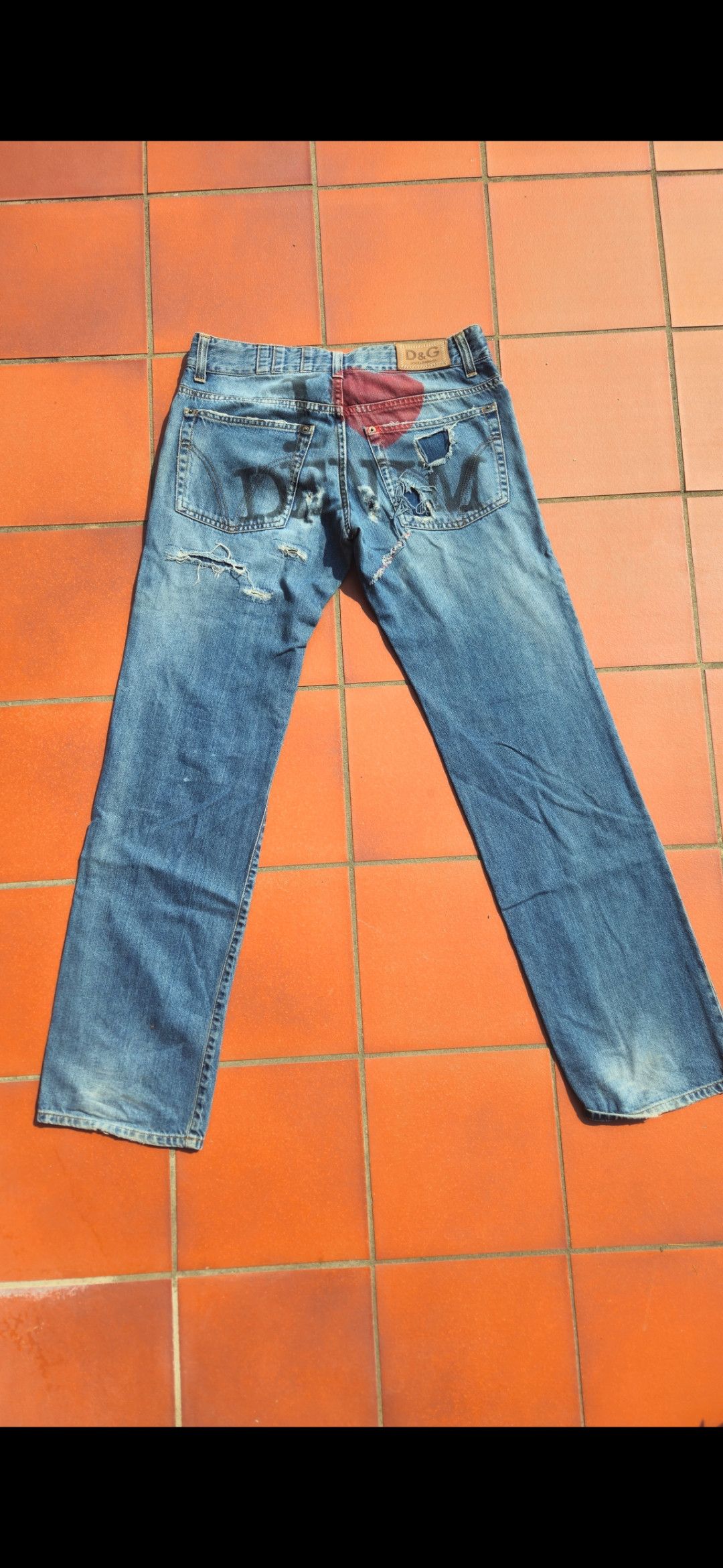 Dolce & Gabbana "I ❤️ Denim" vintage Dolce&Gabbana jeans Size US 33 - 1 Thumbnail