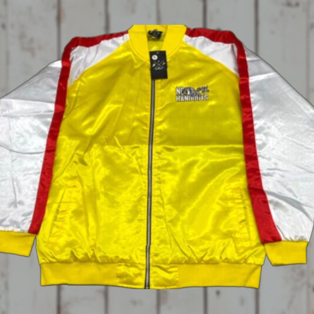 Born Born In Poverty Jacket Men's 3XL Satin Multicolor Zip Insulated Pockets Collared Regular Fall Winter Spring Size US XXL / EU 58 / 5 - 1 Thumbnail