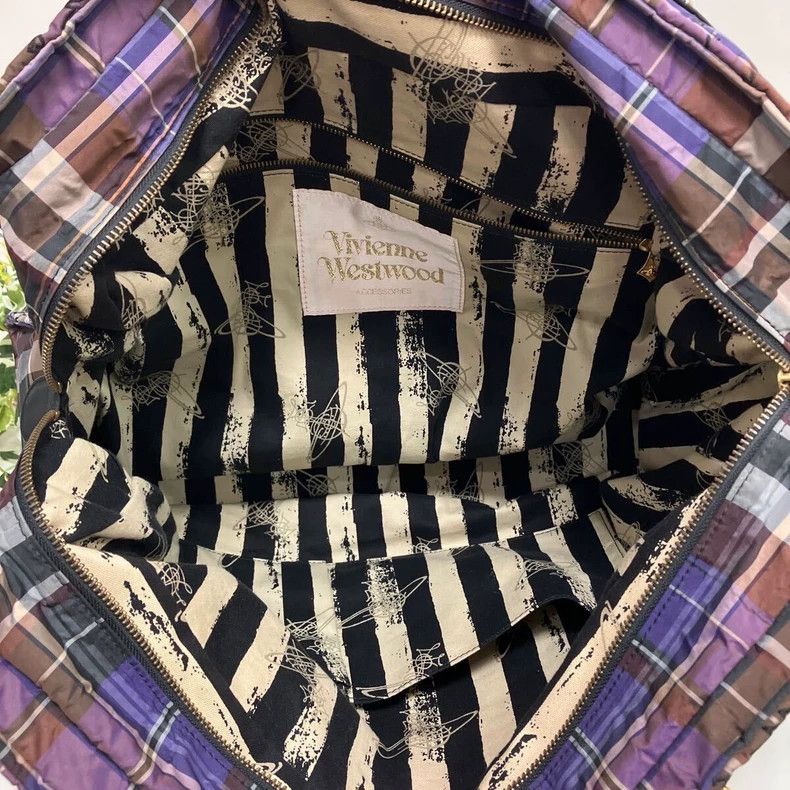 Vivienne Westwood Vivienne Westwood Classic purple plaid pirate embroidery s Size ONE SIZE - 7 Thumbnail