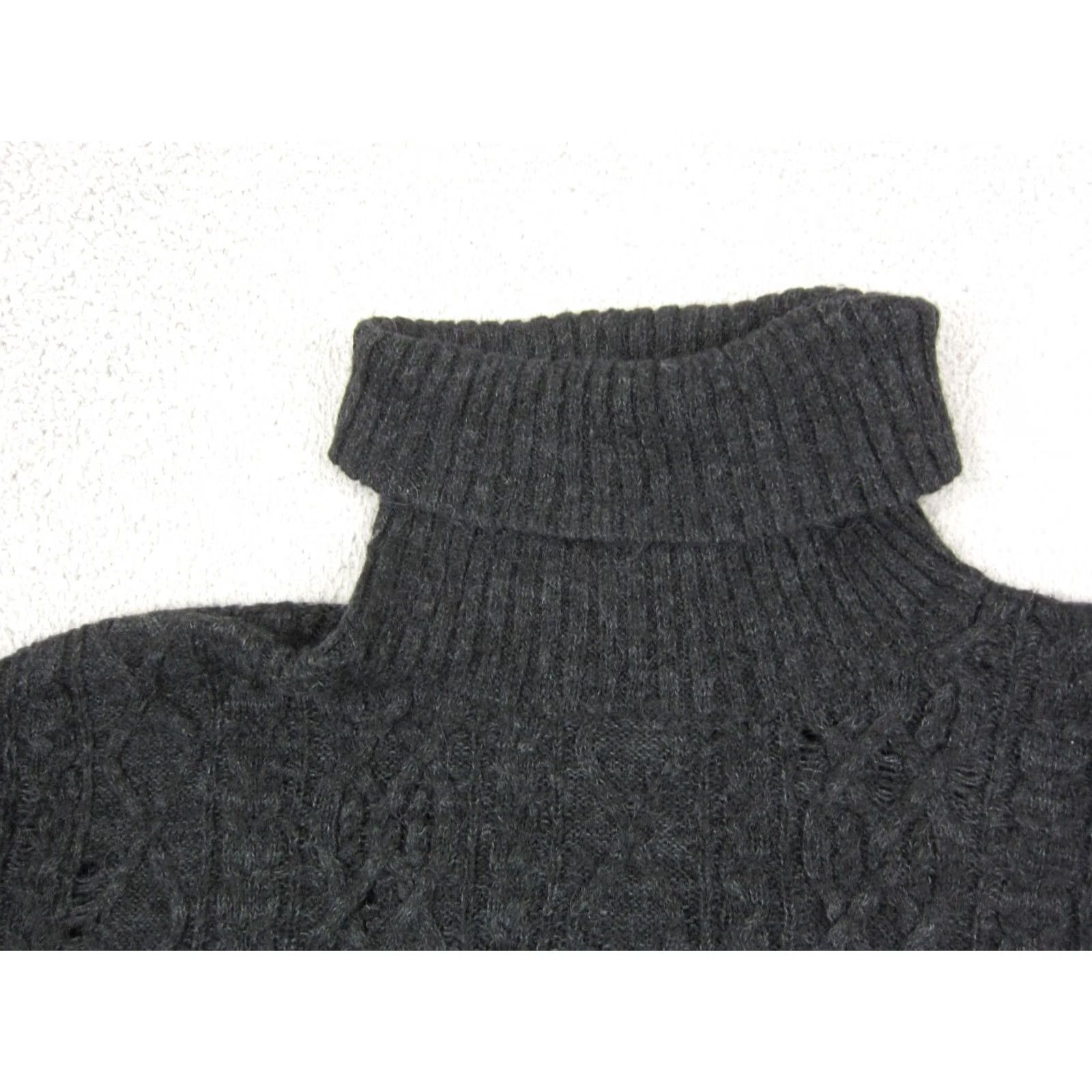 Free People Free People Sweater Womens Small Black Chunky Knit Wool Alpaca Crochet Size S / US 4 / IT 40 - 2 Thumbnail