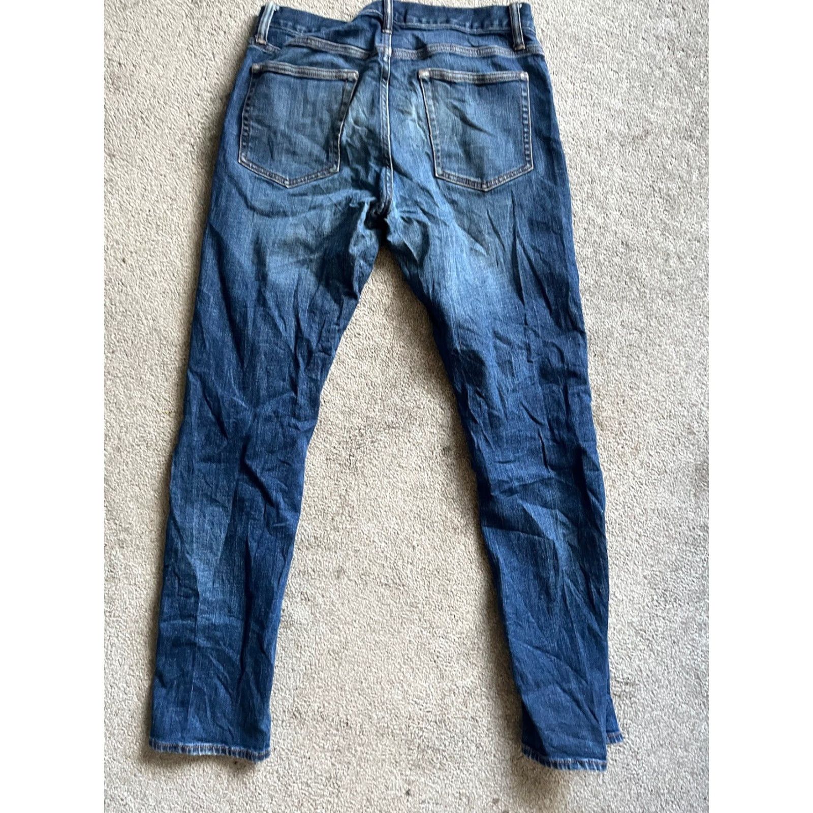 Gap Gap 1969 Jeans Slim Straight 30x32 Green Solid 5-Pocket Denim Casual Men’s Jeans Size US 30 / EU 46 - 3 Thumbnail