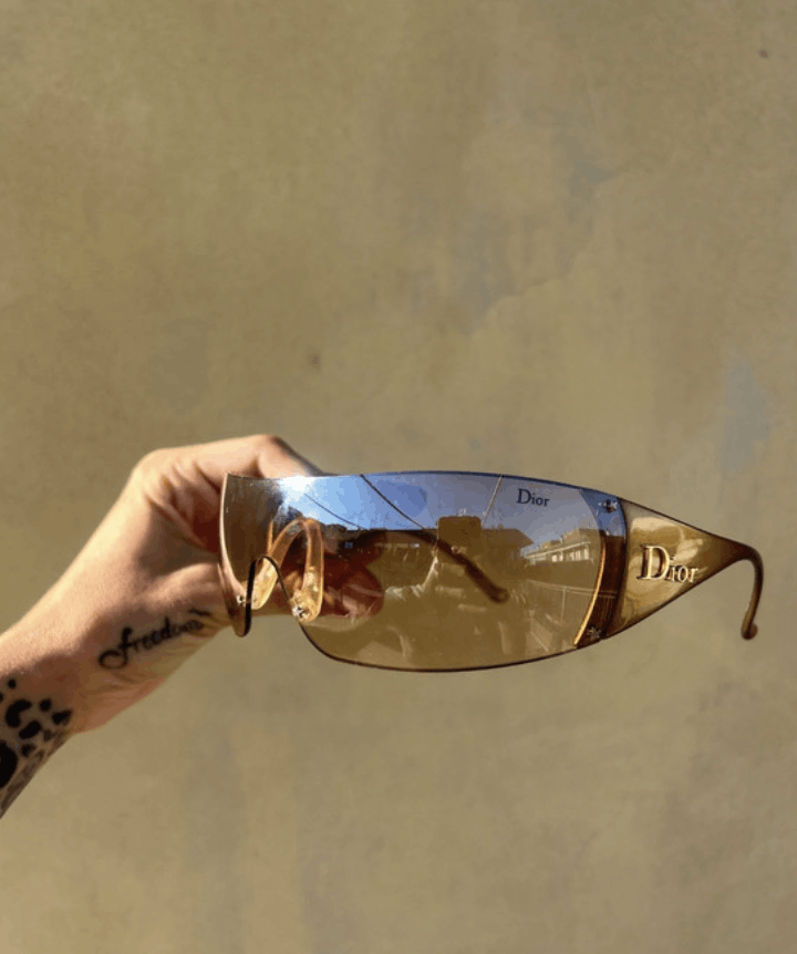Dior Dior Sunglasses Ski 1 Logo Sport Shield Mask Vintage EX0251 Size ONE SIZE - 1 Thumbnail