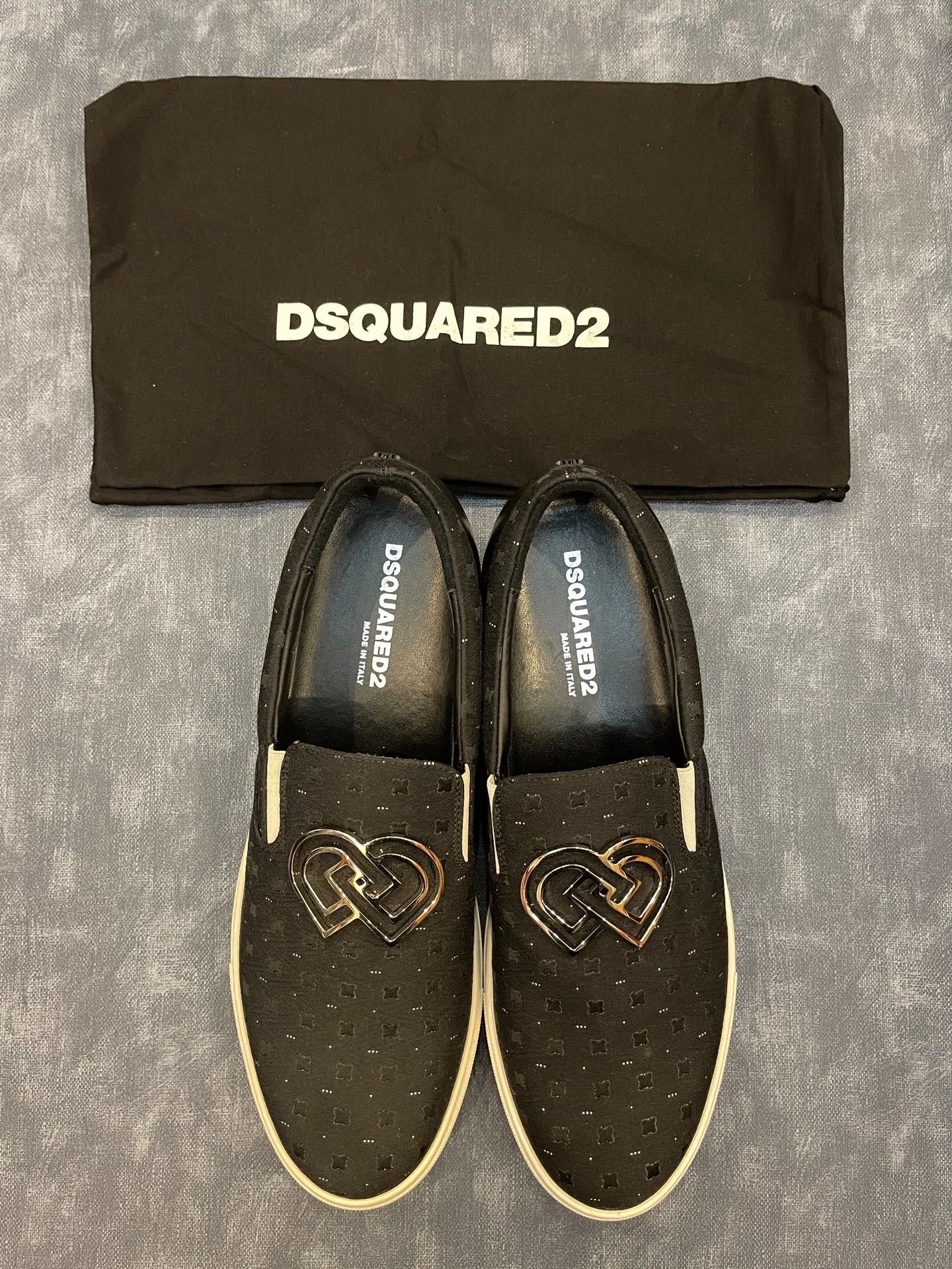 Dsquared2 Dsquared2 D2 Woven Leather Sneaker New w/ Dust Bag Size US 7 / EU 40 - 7 Thumbnail