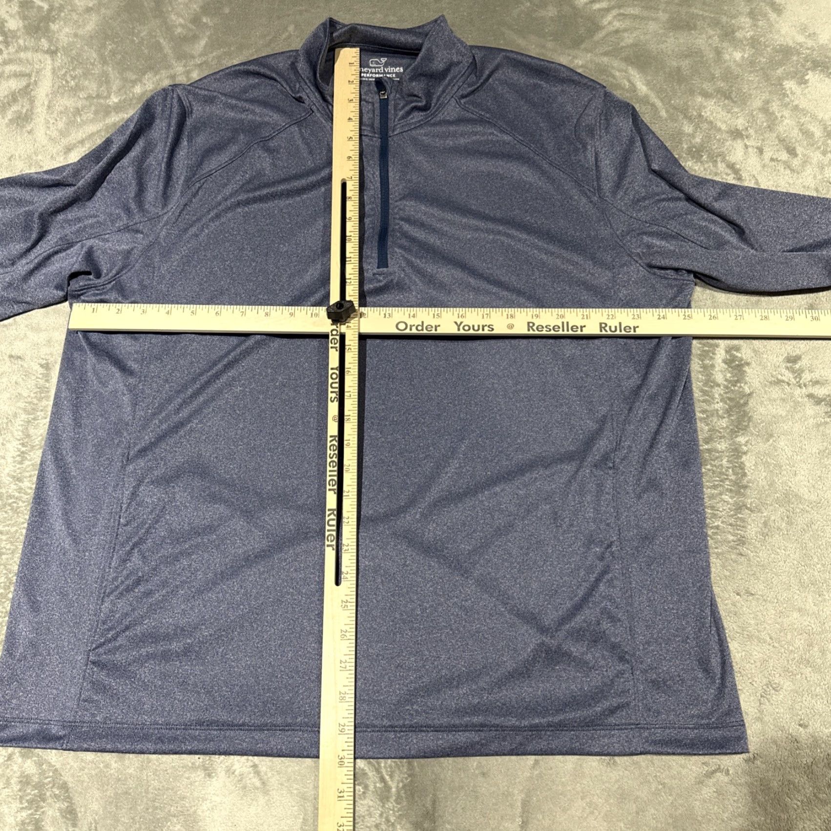 Vineyard Vines Vineyard Vines 1/4 Zip Pullover Sweater Mens 2XL Blue Performance Golf Casual Size US XXL / EU 58 / 5 - 4 Thumbnail