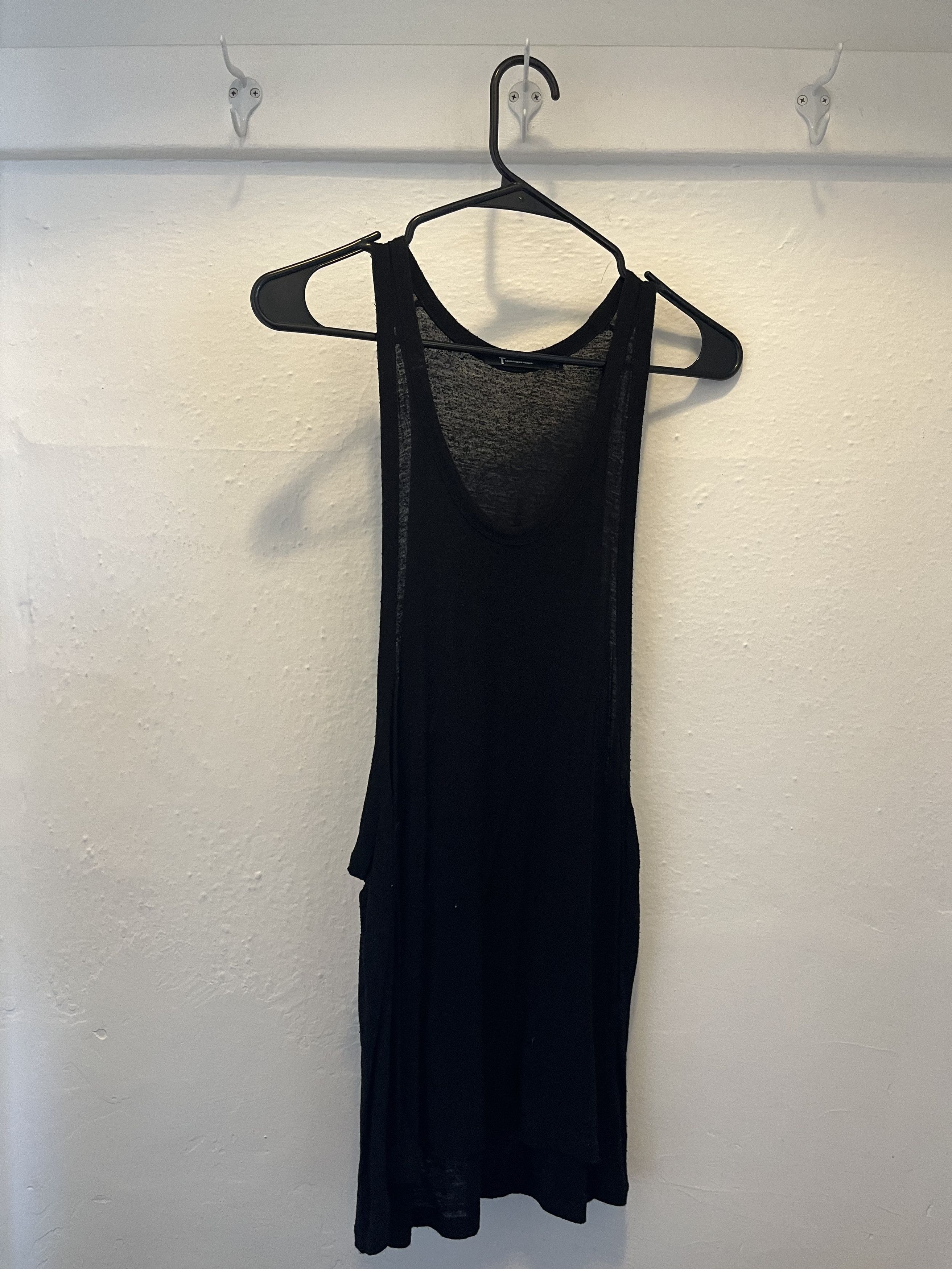 image of Alexander Wang Slinky Long Tank in Black, Men's (Size XS)