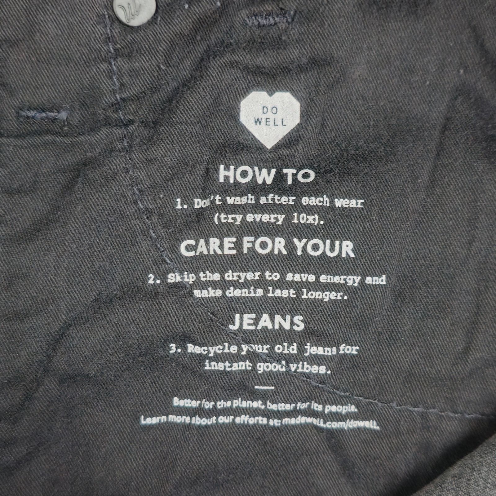 Madewell Madewell 29x25 Black Stovepipe Jeans Raw Hem Size 29" - 11 Thumbnail
