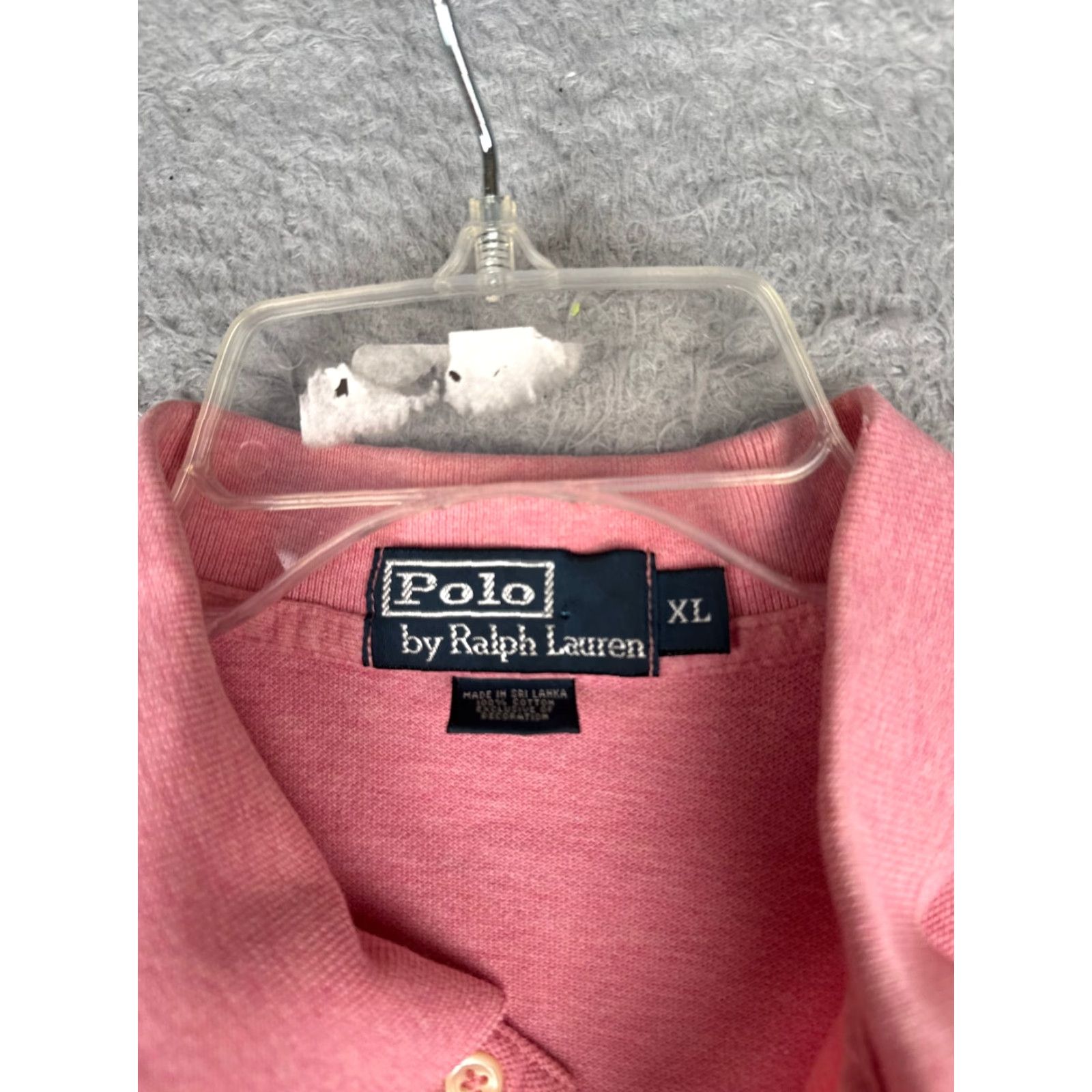 Ralph Lauren VINTAGE Nike Polo Shirt Men XL Pink Short Sleeve Cotton READ Size US XL / EU 56 / 4 - 7 Thumbnail
