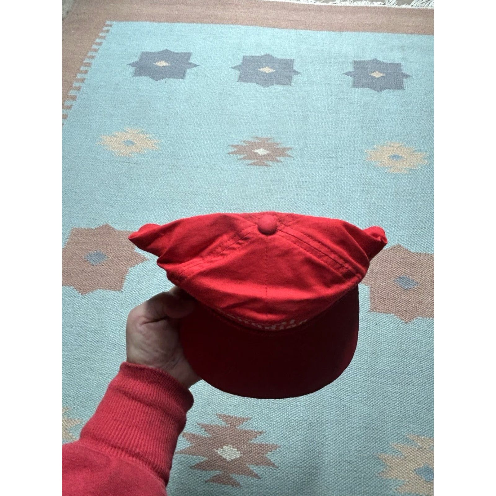 Vintage VINTAGE SnapBack Hat Cap Royal Canadian Whiskey Alcohol Drunk Red Adjustable Mens Cap Size ONE SIZE - 3 Thumbnail