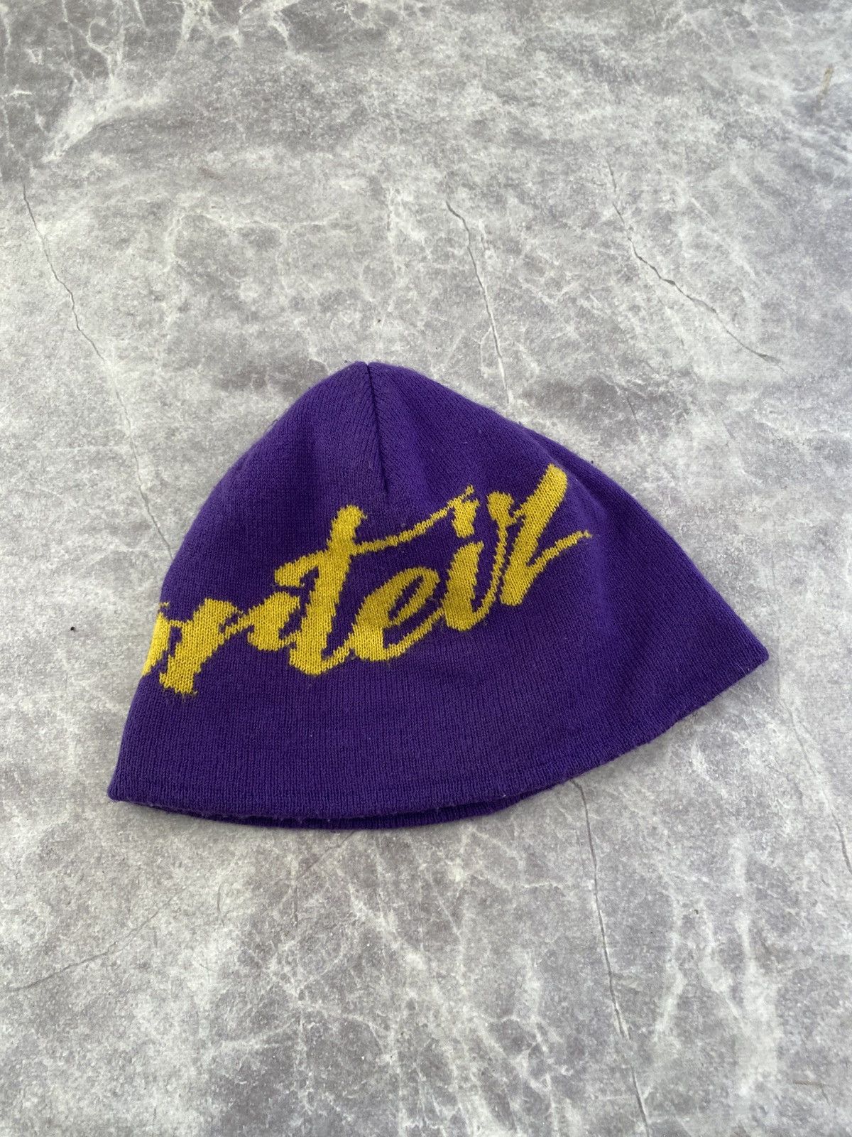 Corteiz Corteiz Alcatraz Skully Hat Big Logo Purple Beanie Size ONE SIZE - 2 Thumbnail