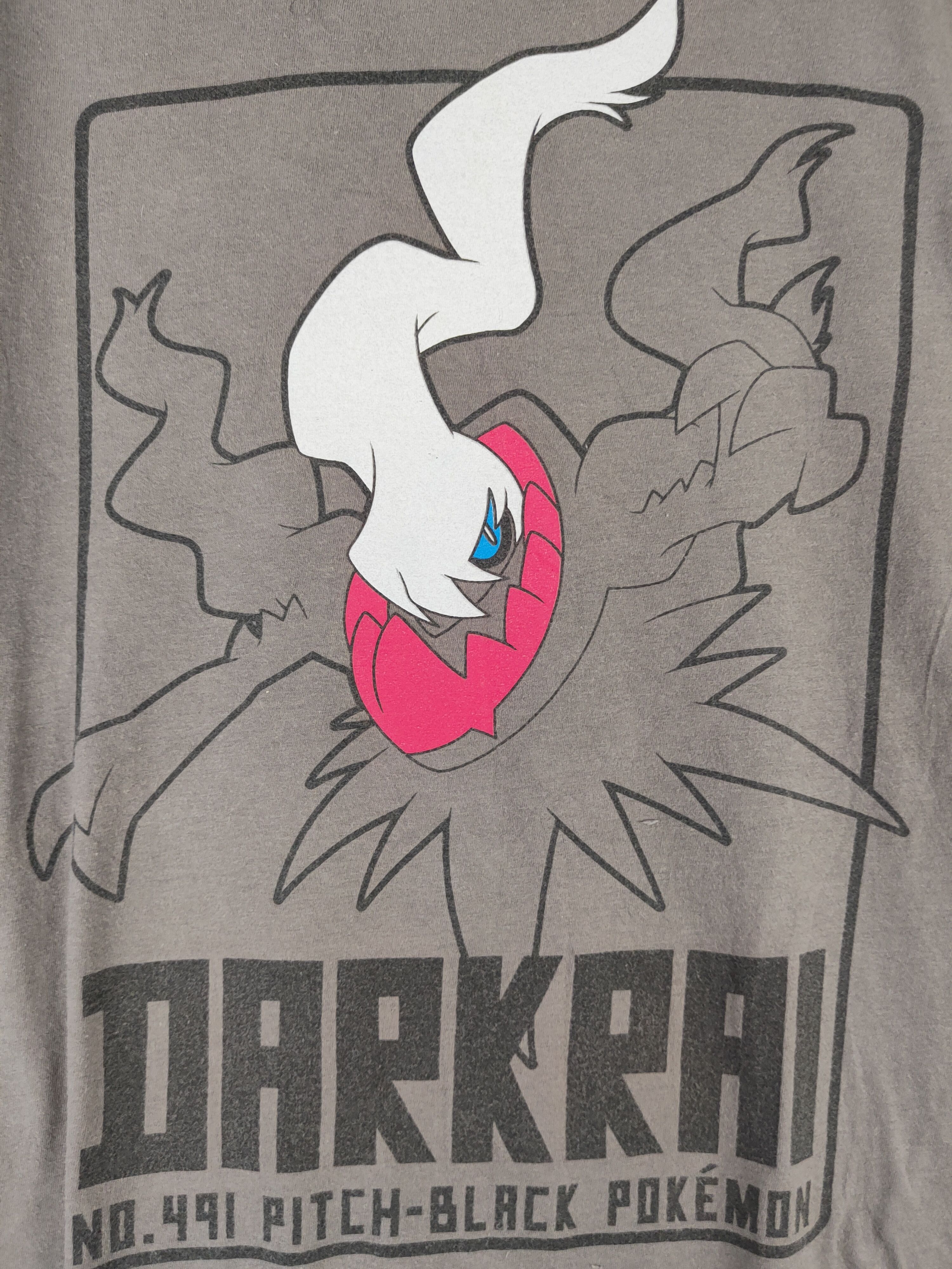 Pokemon DL Pokemon Gray Darkrai Short Sleeve T-shirt #2567 Size US L / EU 52-54 / 3 - 3 Thumbnail