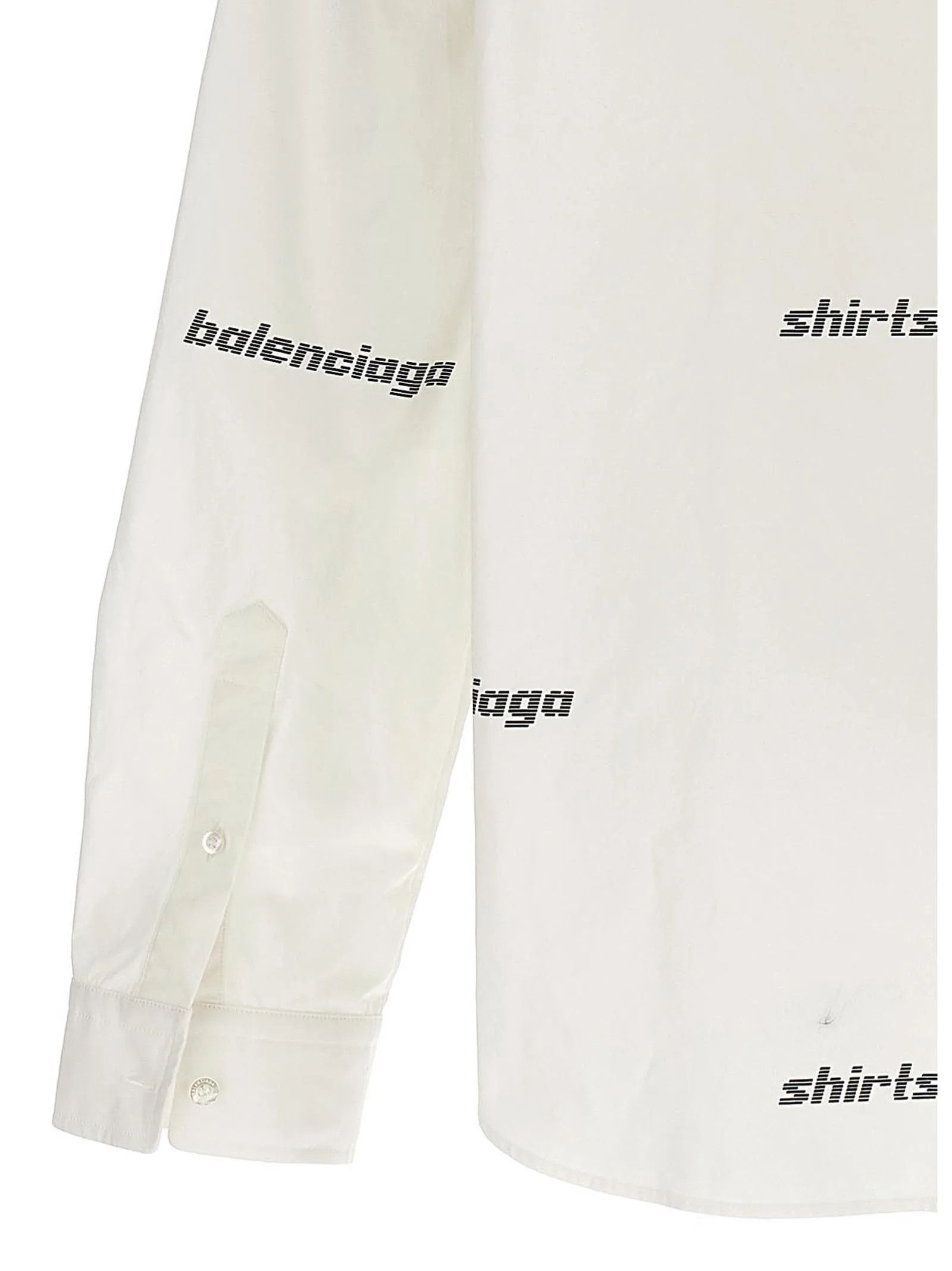 Balenciaga o1la1rc1a0325 Shirt All Over Shirt Large Fit in White Size US L / EU 52-54 / 3 - 4 Thumbnail