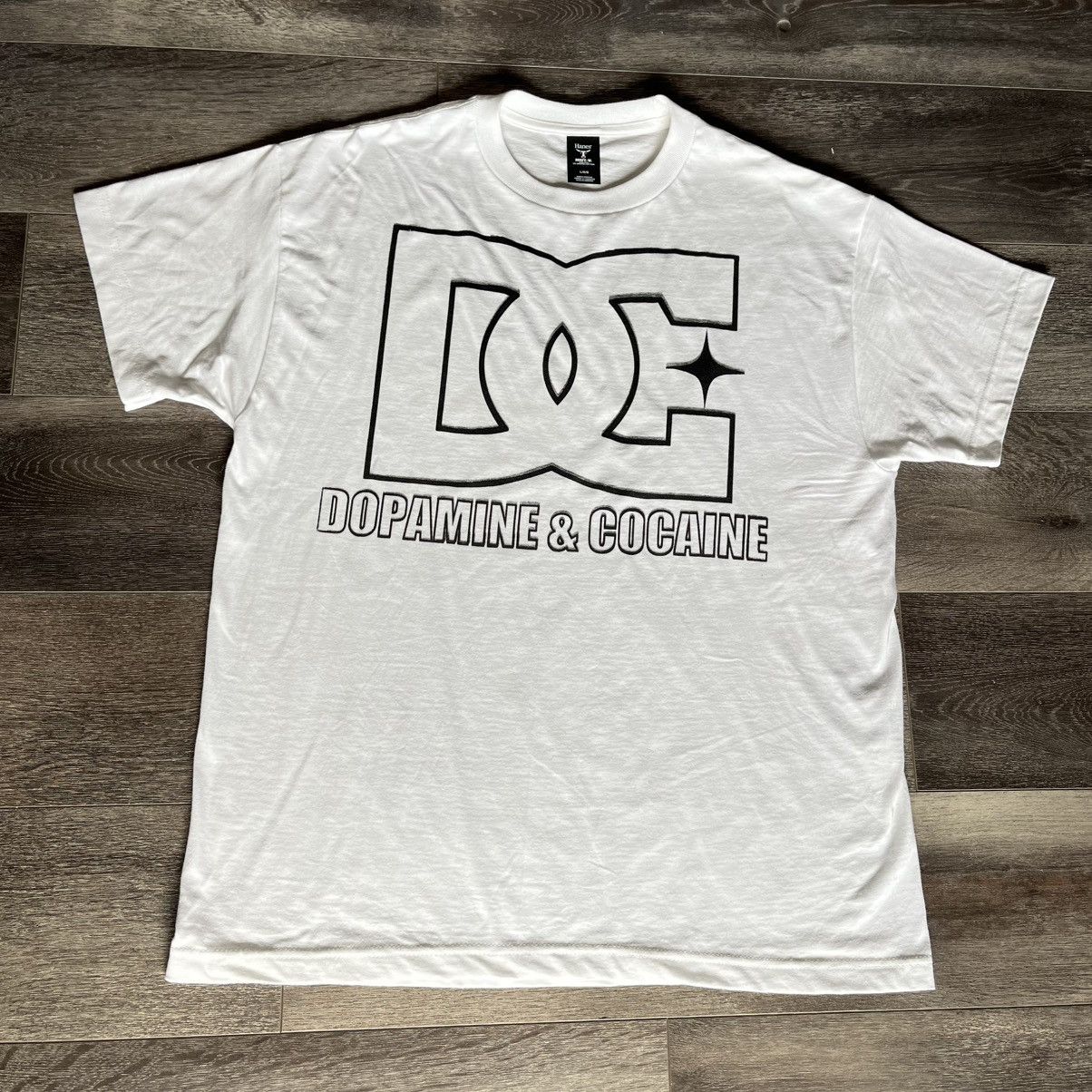 DC DC Shoes Dopamine and Cocaine Parody Humor Graphic Logo Tee Size US L / EU 52-54 / 3 - 1 Thumbnail