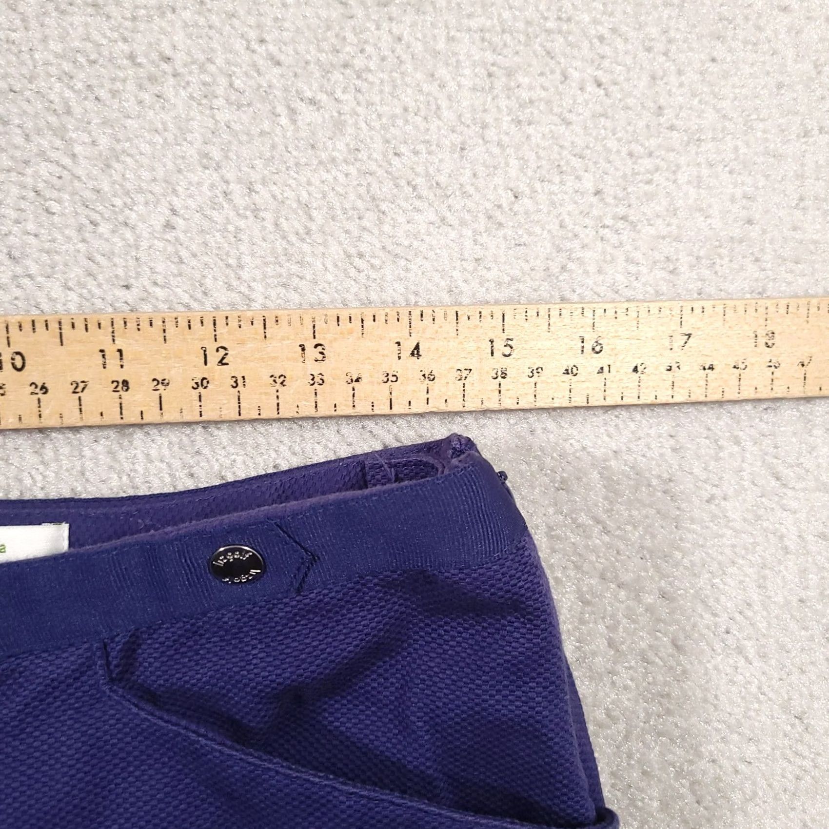Vintage Lizgolf Pants Womens 6 Purple Audra Cotton Blend Golf Golfer Pants Regular Purple Plaid Belted Pockets 24in Inseam Size 28" / US 6 / IT 42 - 4 Thumbnail