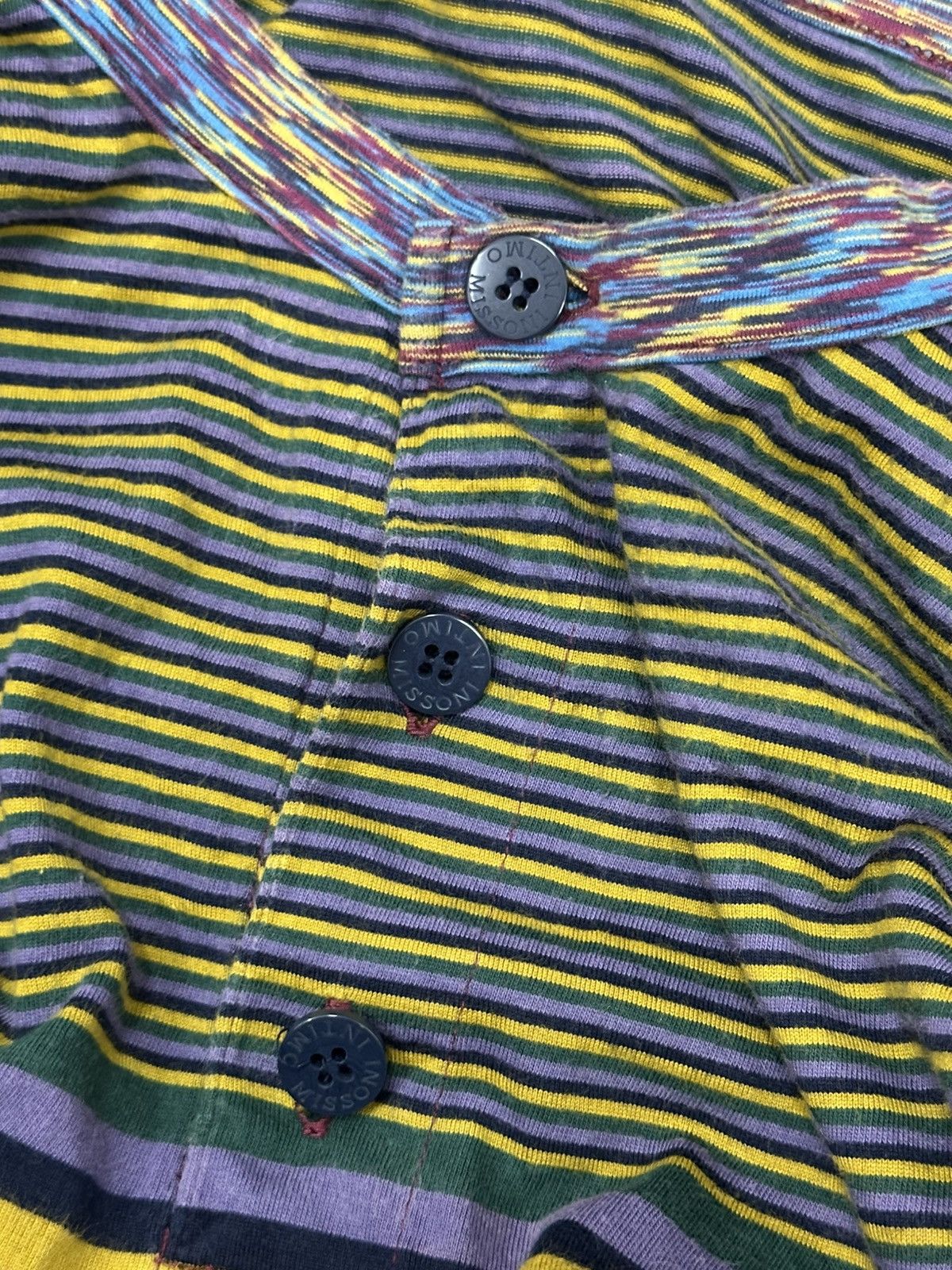 Missoni Vintage Missoni Multicolour Half Button L/S Shirt Size US M / EU 48-50 / 2 - 7 Thumbnail