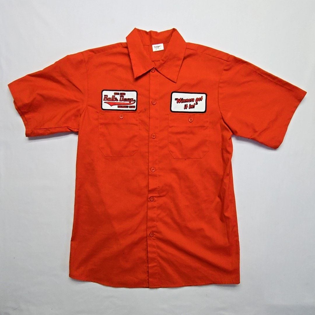 Other Humor Baseball Team Balls Deep Baseball Red M Button Up Size US M / EU 48-50 / 2 - 1 Thumbnail