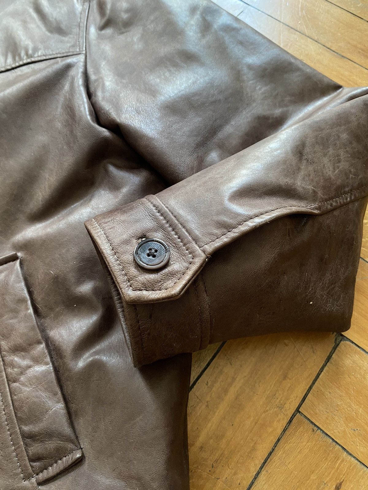 Vintage Vintage Leather Jacket Size US XL / EU 56 / 4 - 12 Thumbnail