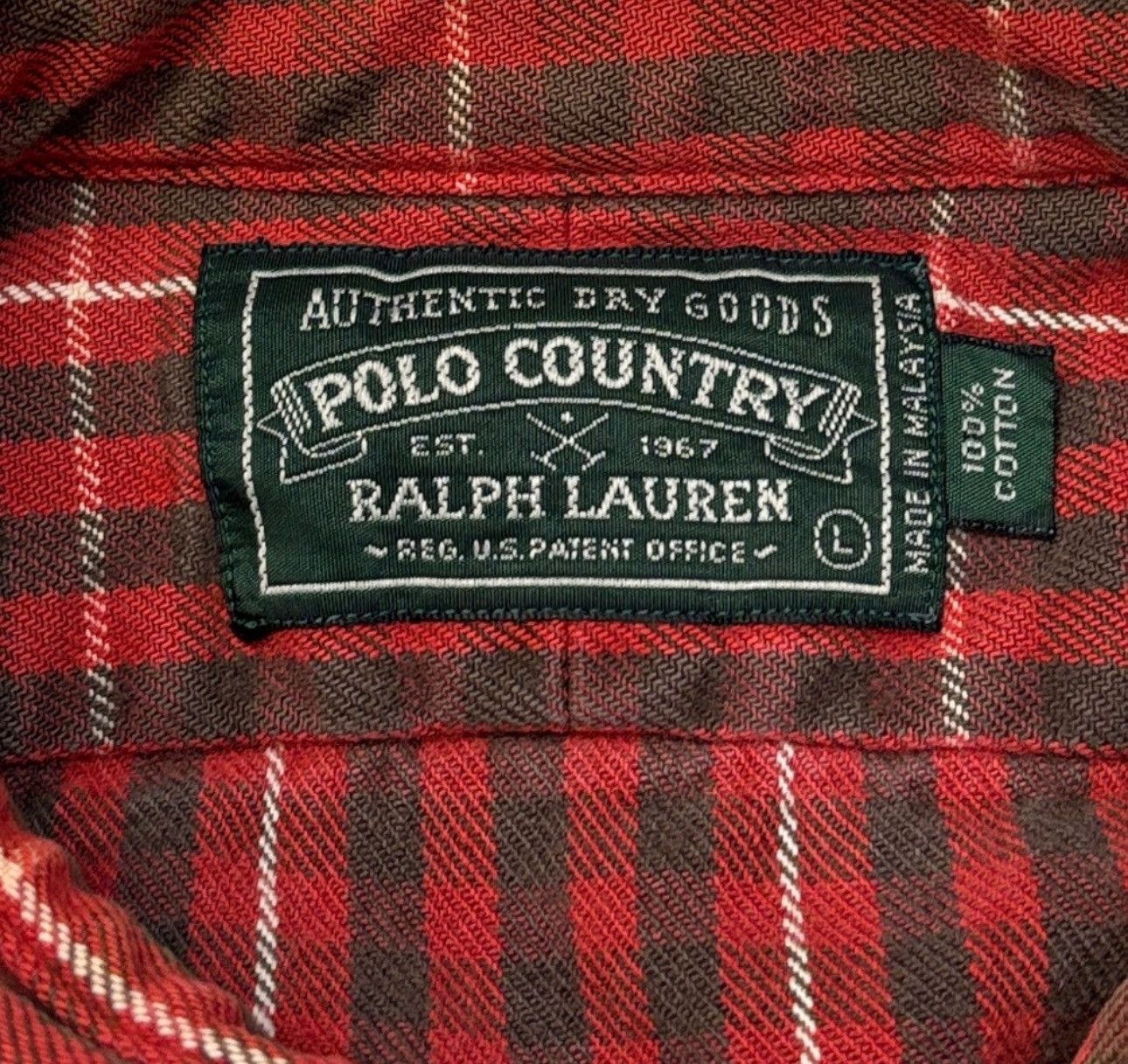 Ralph Lauren Polo Country Ralph Lauren Work Shirt Rust Cotton Flannel Size US L / EU 52-54 / 3 - 2 Thumbnail