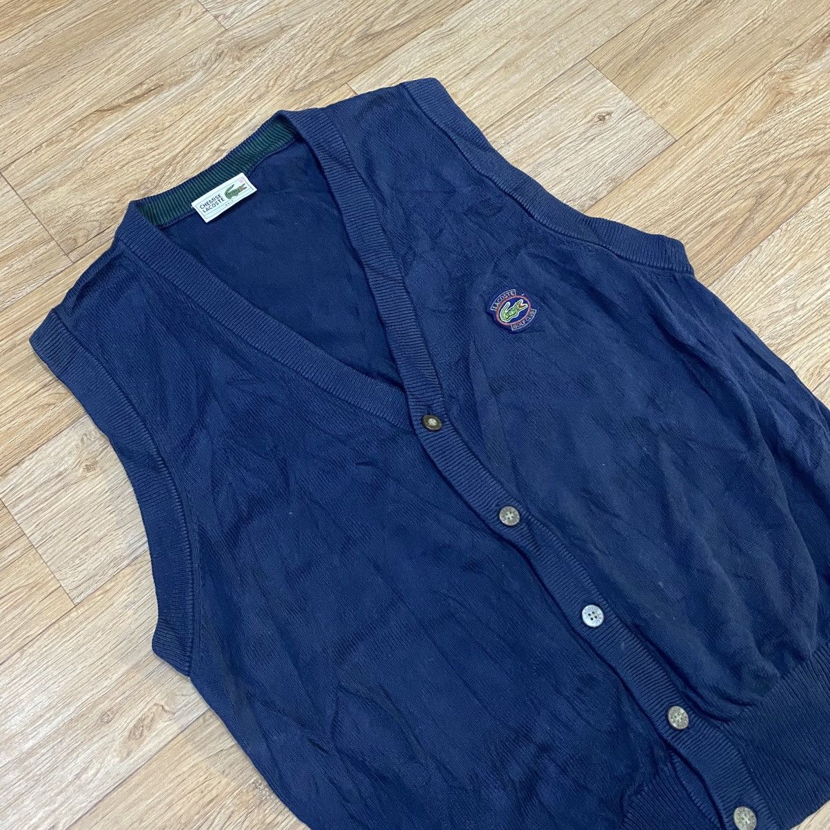 Lacoste 1990s Lacoste Chemise Rare Knitwear Sleeveless Sweater/Vest Size US M / EU 48-50 / 2 - 2 Thumbnail