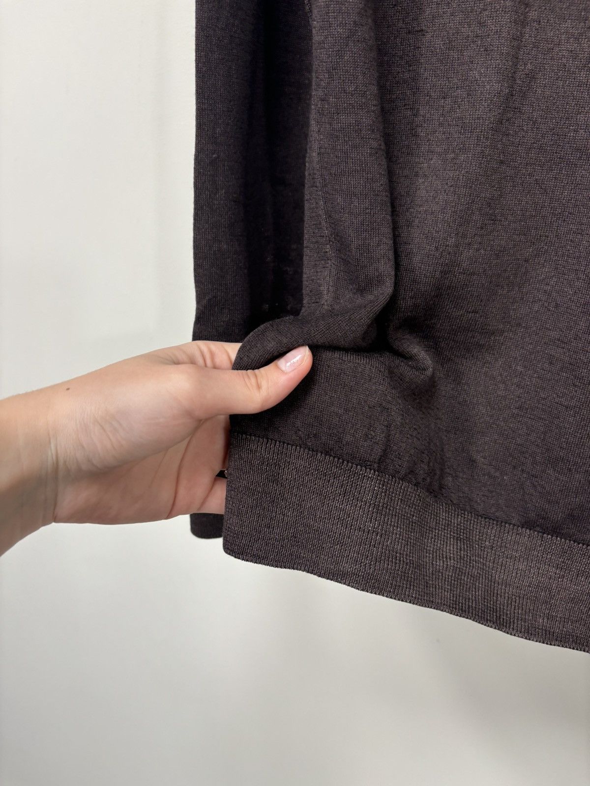 Daniele Fiesoli Daniele Fiesoli Men’s Burgundy Brown Luxury Wool Sweater Size US M / EU 48-50 / 2 - 4 Thumbnail