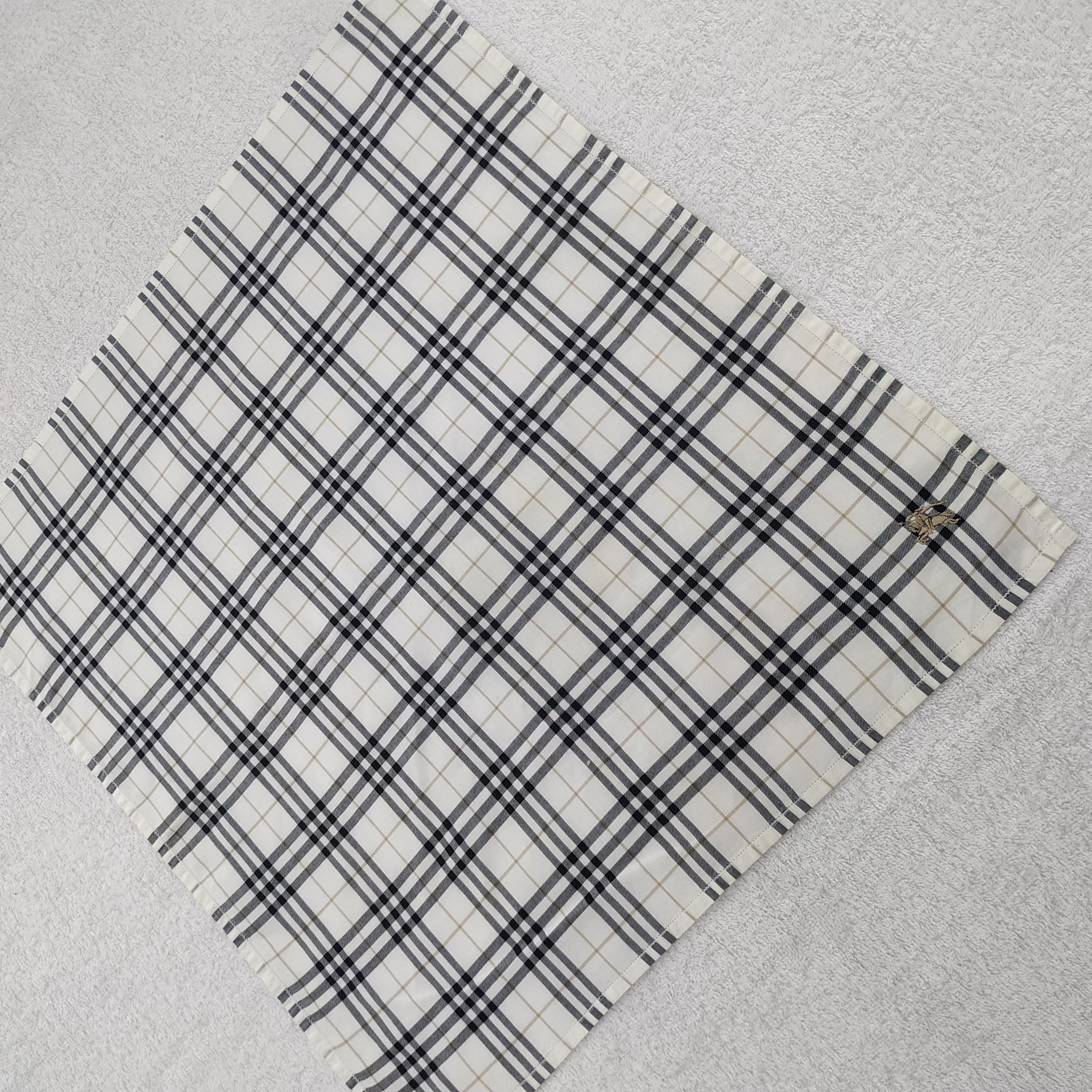 Burberry × Vintage Burberry Bandana / Handkerchief / Neckerchief - S005 Size ONE SIZE - 4 Thumbnail