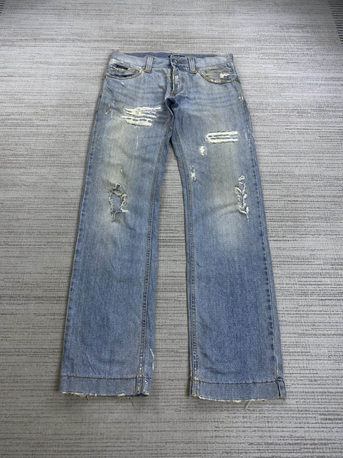 Dolce & Gabbana Vintage Dolce & Gabbana 14 Classic Distressed Denim Jeans Size US 32 / EU 48 - 1 Thumbnail