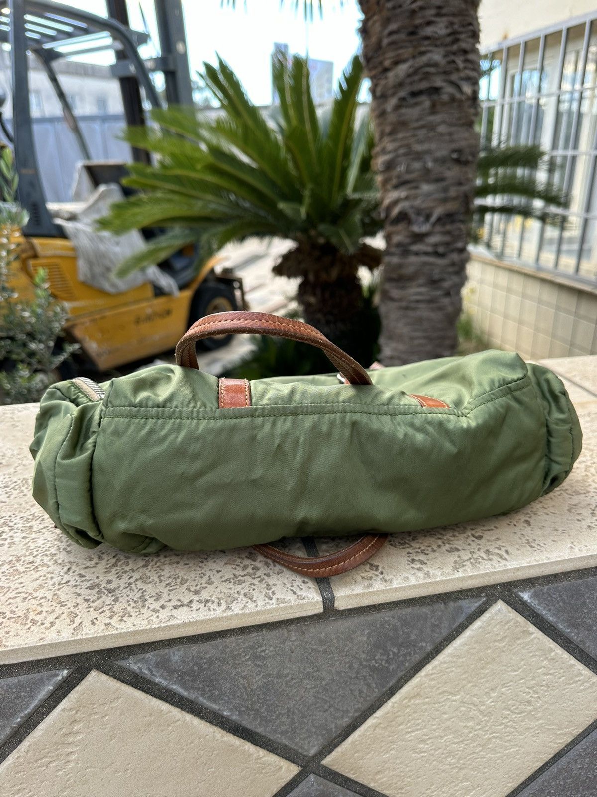 Miu Miu Miu Miu Nylon Green Bag RARE Size ONE SIZE - 9 Thumbnail