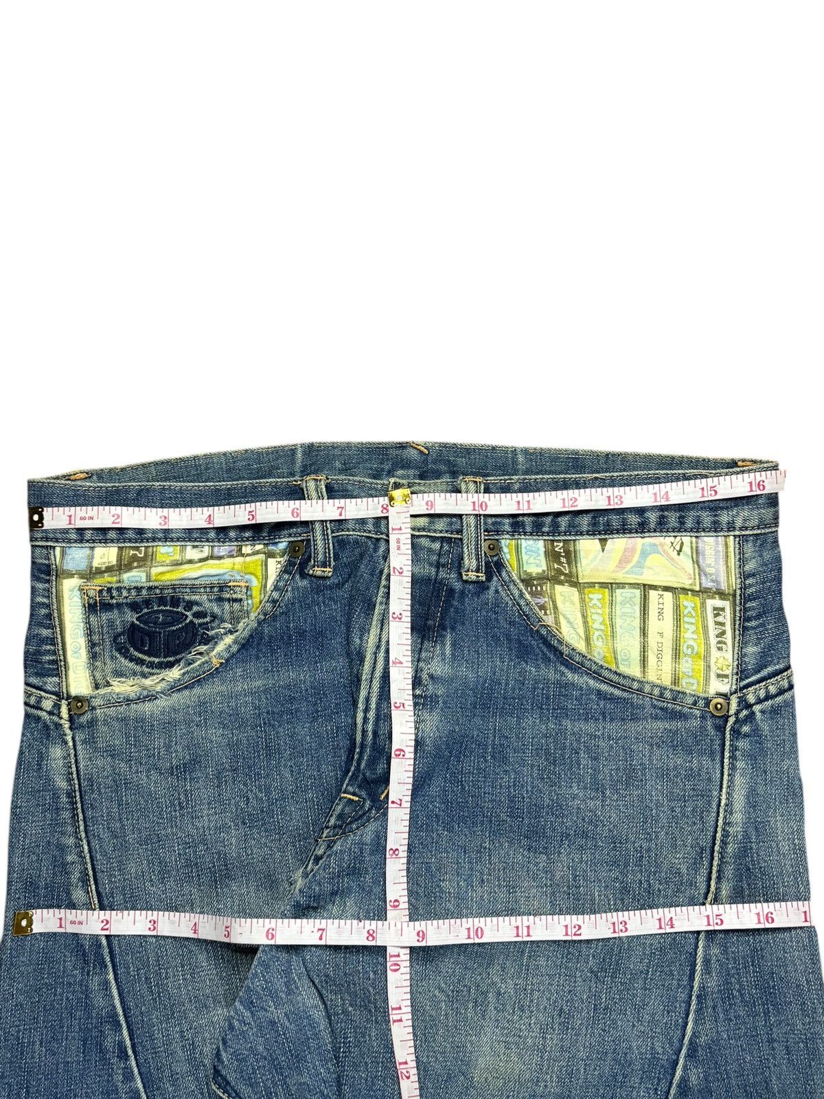 Japanese Brand × Southpole Vintage Japanese Brand Mud Wash Spiral Leg Baggy Jeans Size US 33 - 11 Thumbnail
