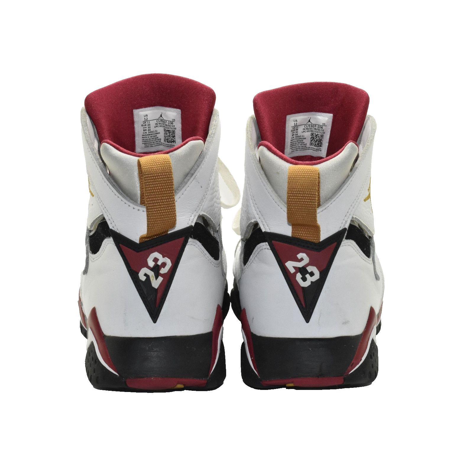 Nike NIKE AIR JORDAN 7 Retro Cardinal CU9307-106 White Shoes 12 Size US 12 / EU 45 - 5 Thumbnail