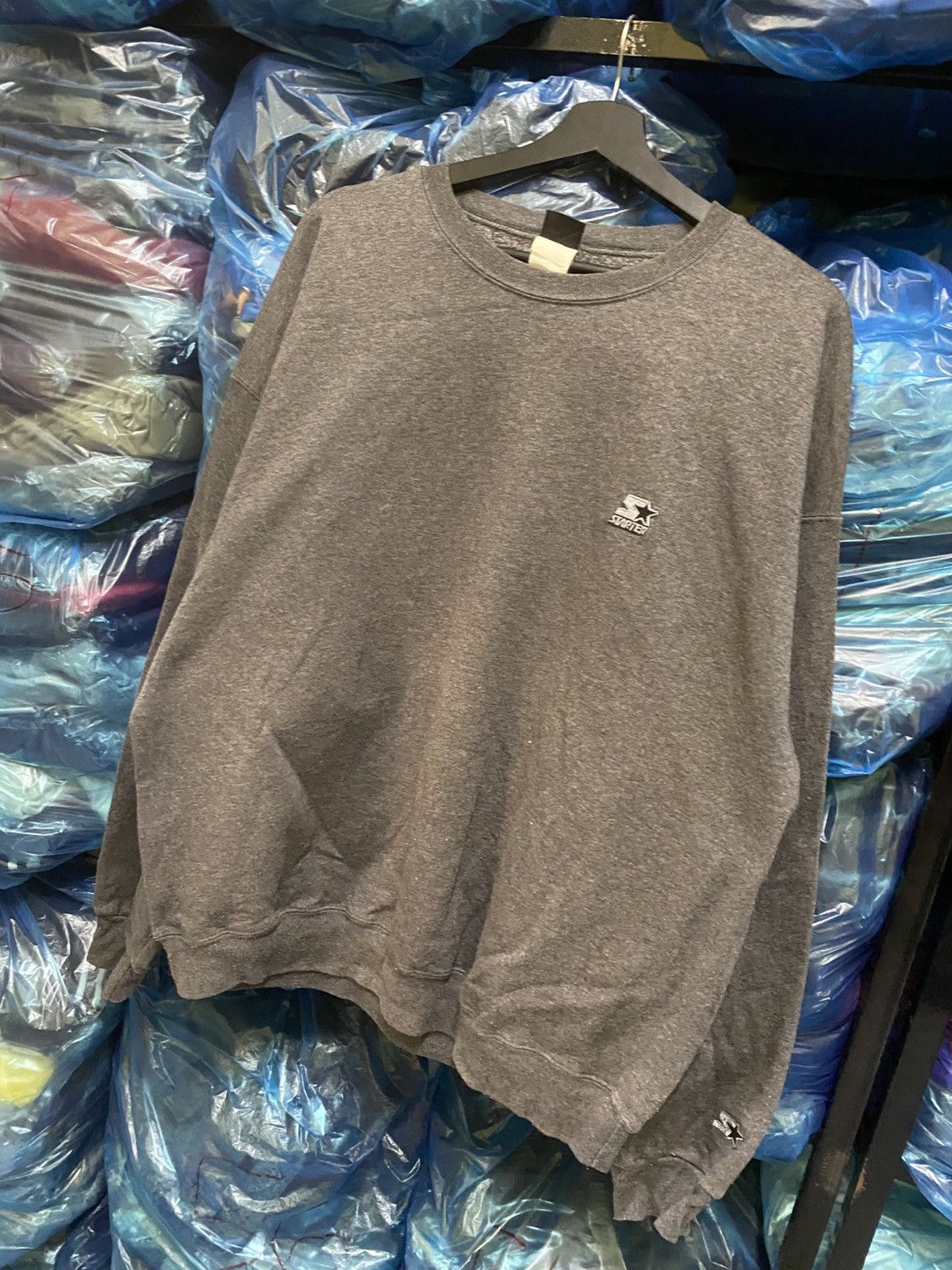Starter Vintage Starter Grey Embroidered Logo Crewneck Sweatshirt Size US L / EU 52-54 / 3 - 2 Thumbnail