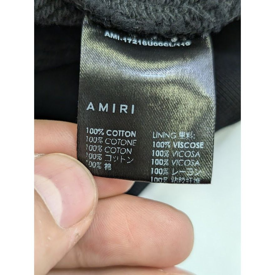 Amiri o1rshd1 Miltary Specs Stencil Hoodie in Black Size US S / EU 44-46 / 1 - 19 Thumbnail