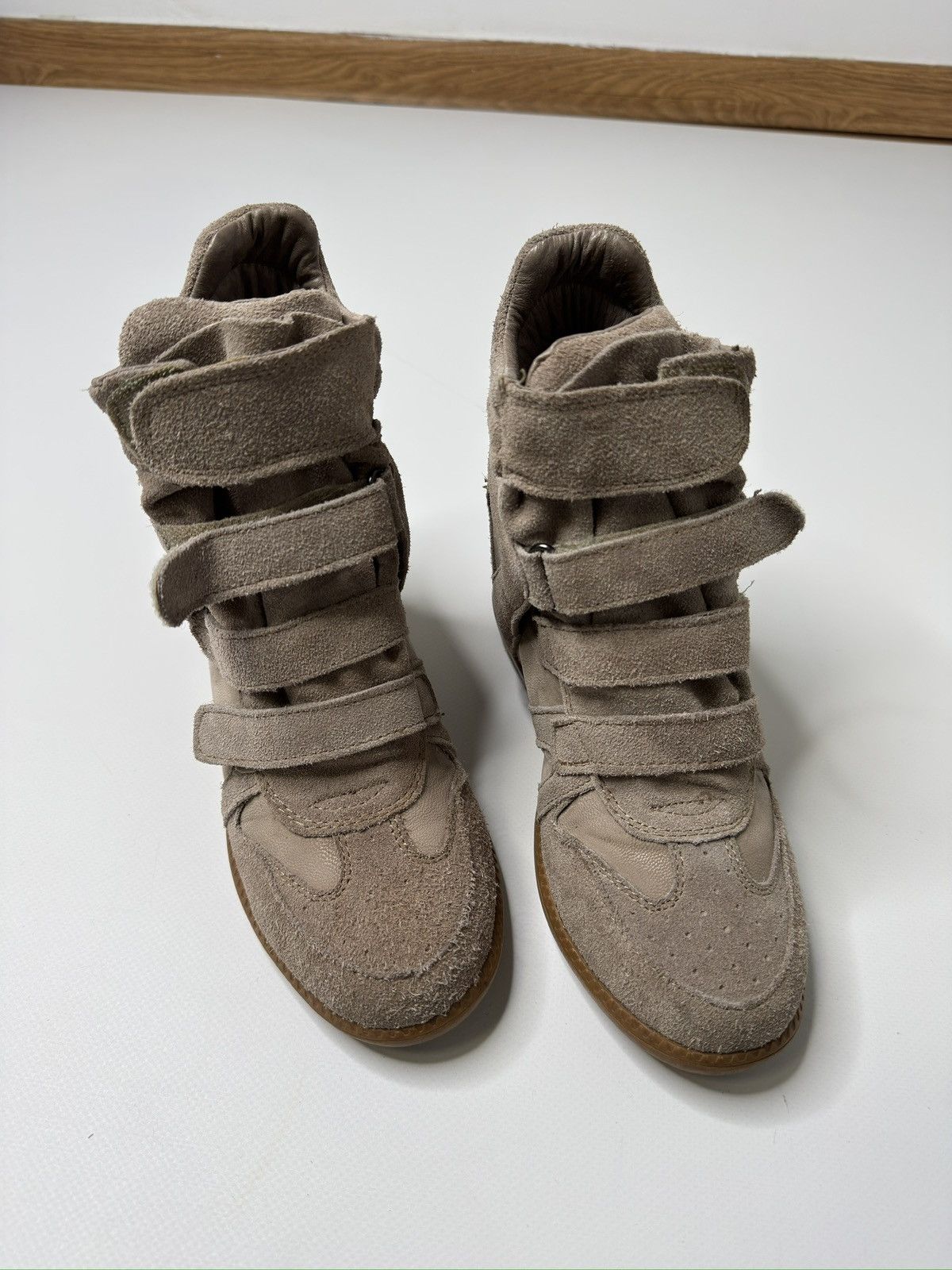 Vintage Vintage archive Suede wedges bekett vibe avant garde archive Size US 5 / IT 35 - 3 Thumbnail