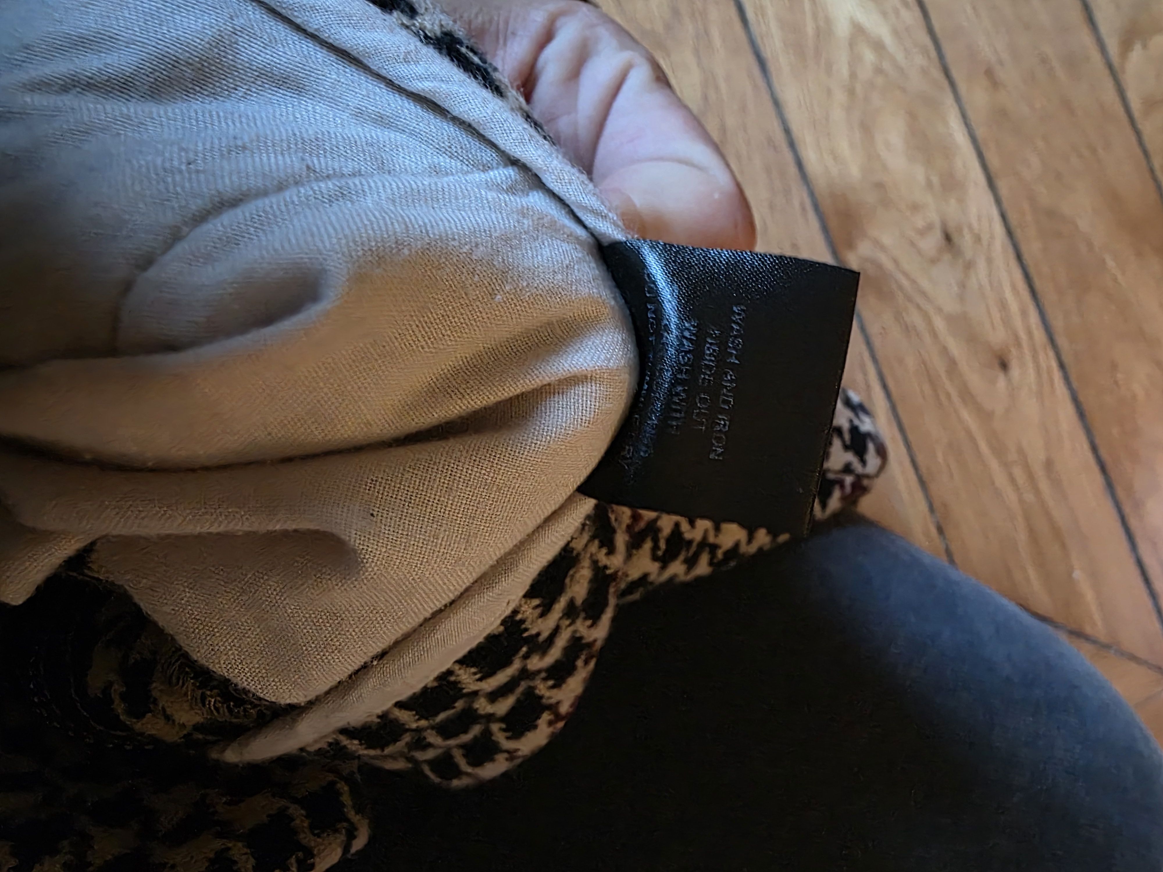 Drole De Monsieur Carrot trousers with houndstooth pattern, size 36 / S Size US 26 / EU 42 - 8 Thumbnail