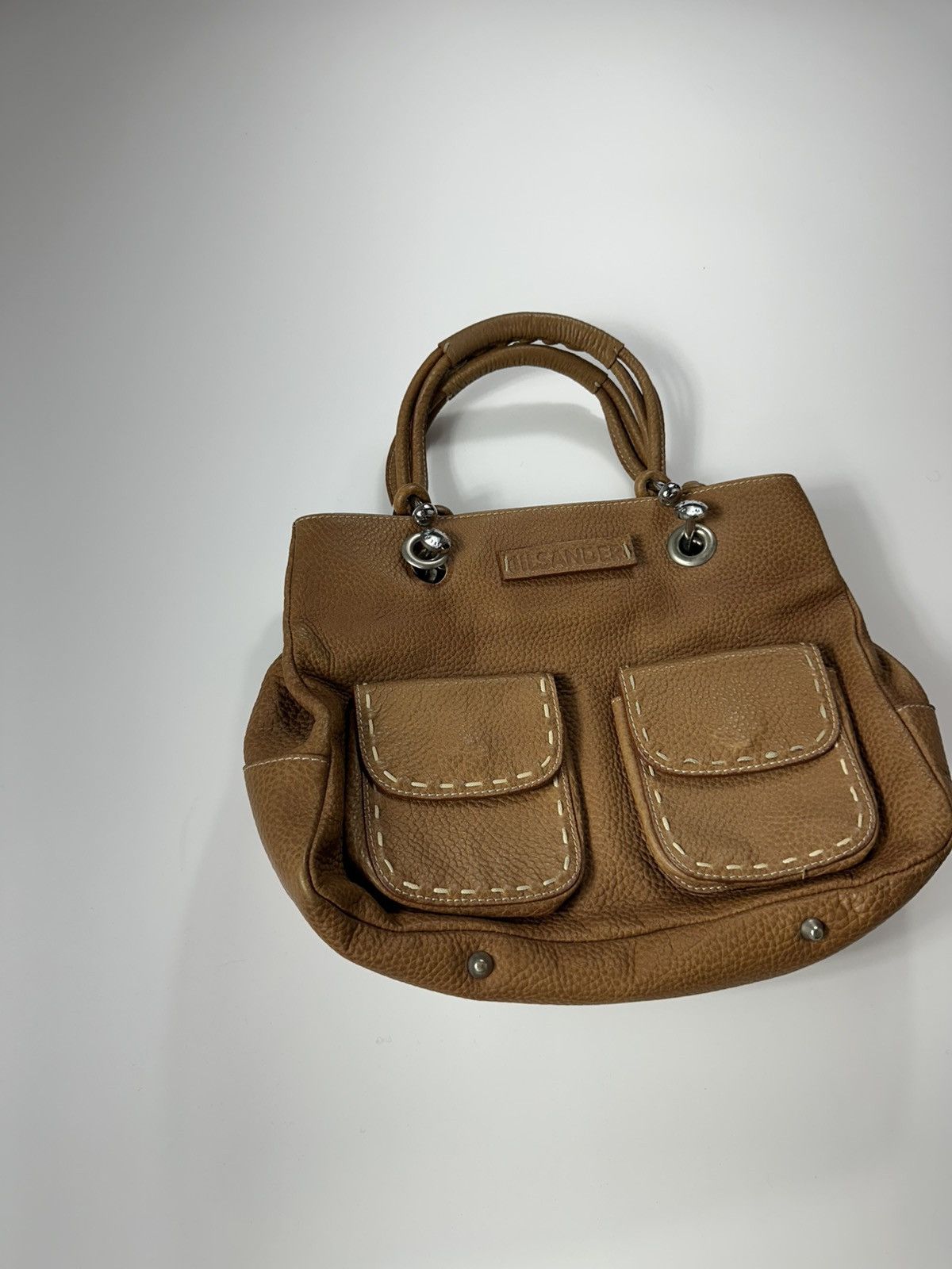 Jil Sander Jil Sander Leather Handbag Brown Vintage Size ONE SIZE - 2 Thumbnail