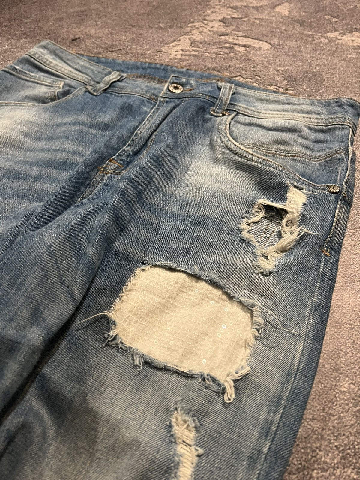 Designer CRAZY Vintage Jeans Number Nine Style / Vibe Glamour Y2K 90s Size US 31 - 5 Thumbnail