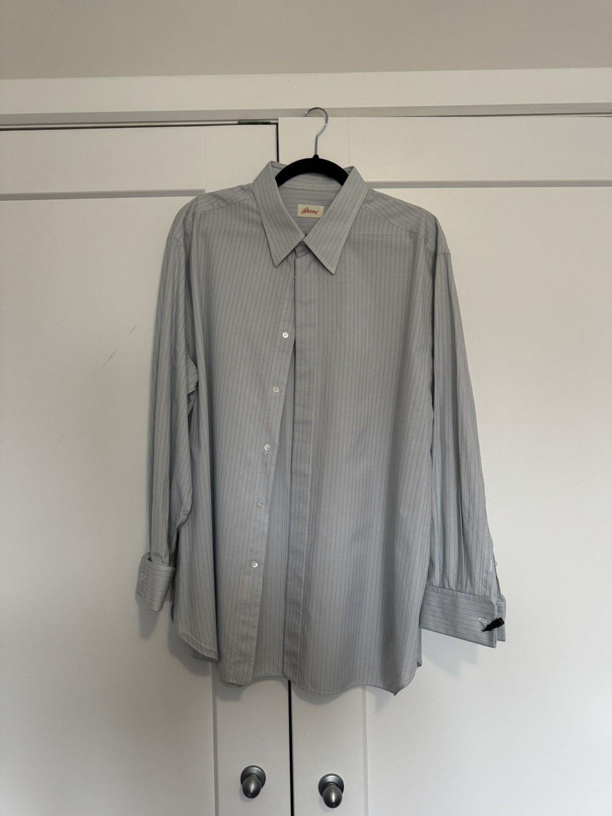 Brioni Brioni Italian Dress Shirt XXL Size US XXL / EU 58 / 5 - 1 Thumbnail