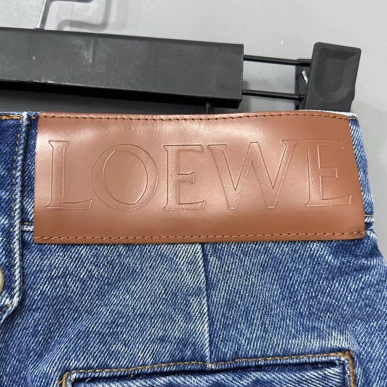 Loewe loewe Blue cropped jeans 2505-Nextarrow Size US 32 / EU 48 - 4 Thumbnail